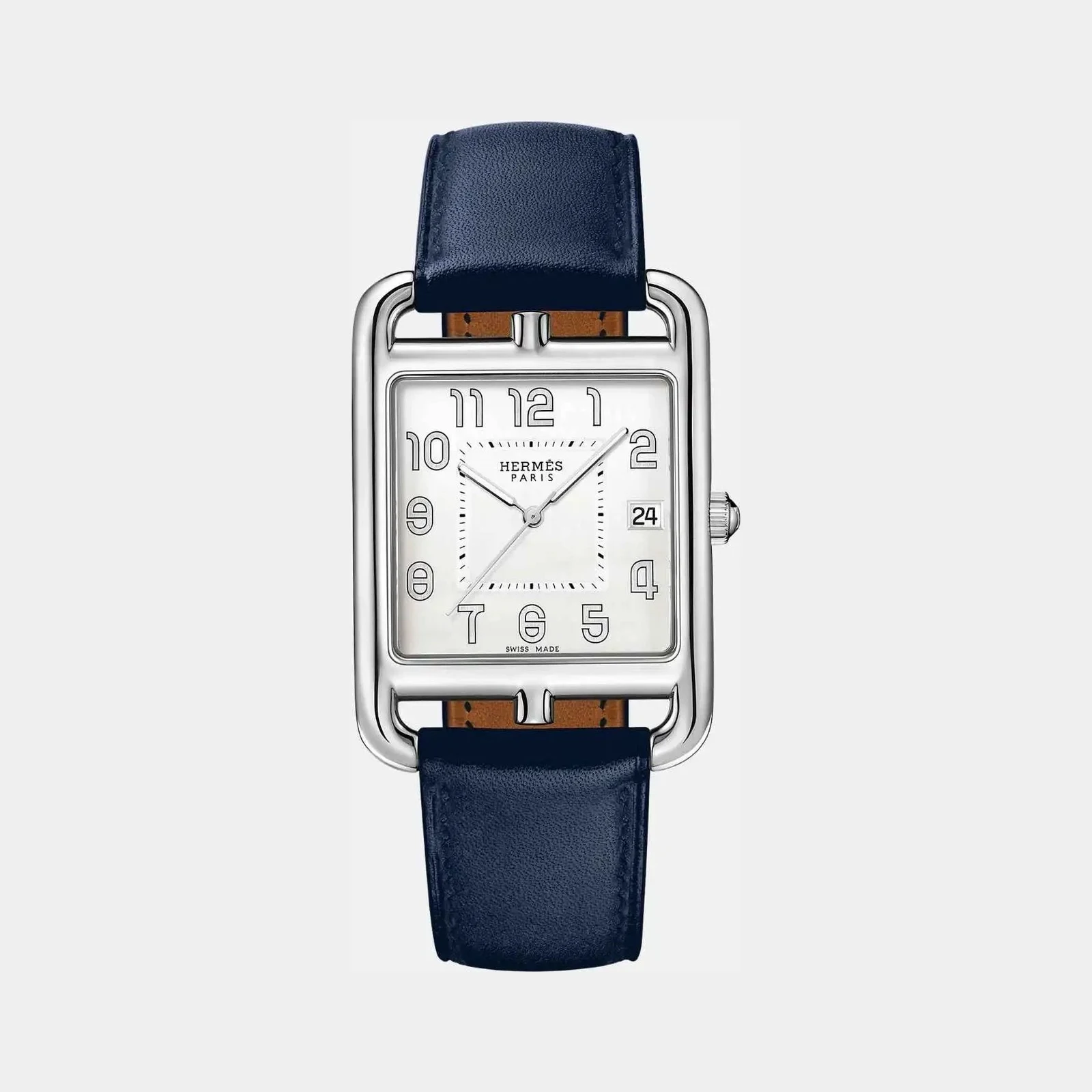 Hermès Cape Cod Watch 41mm Navy Blue Swift Calfskin