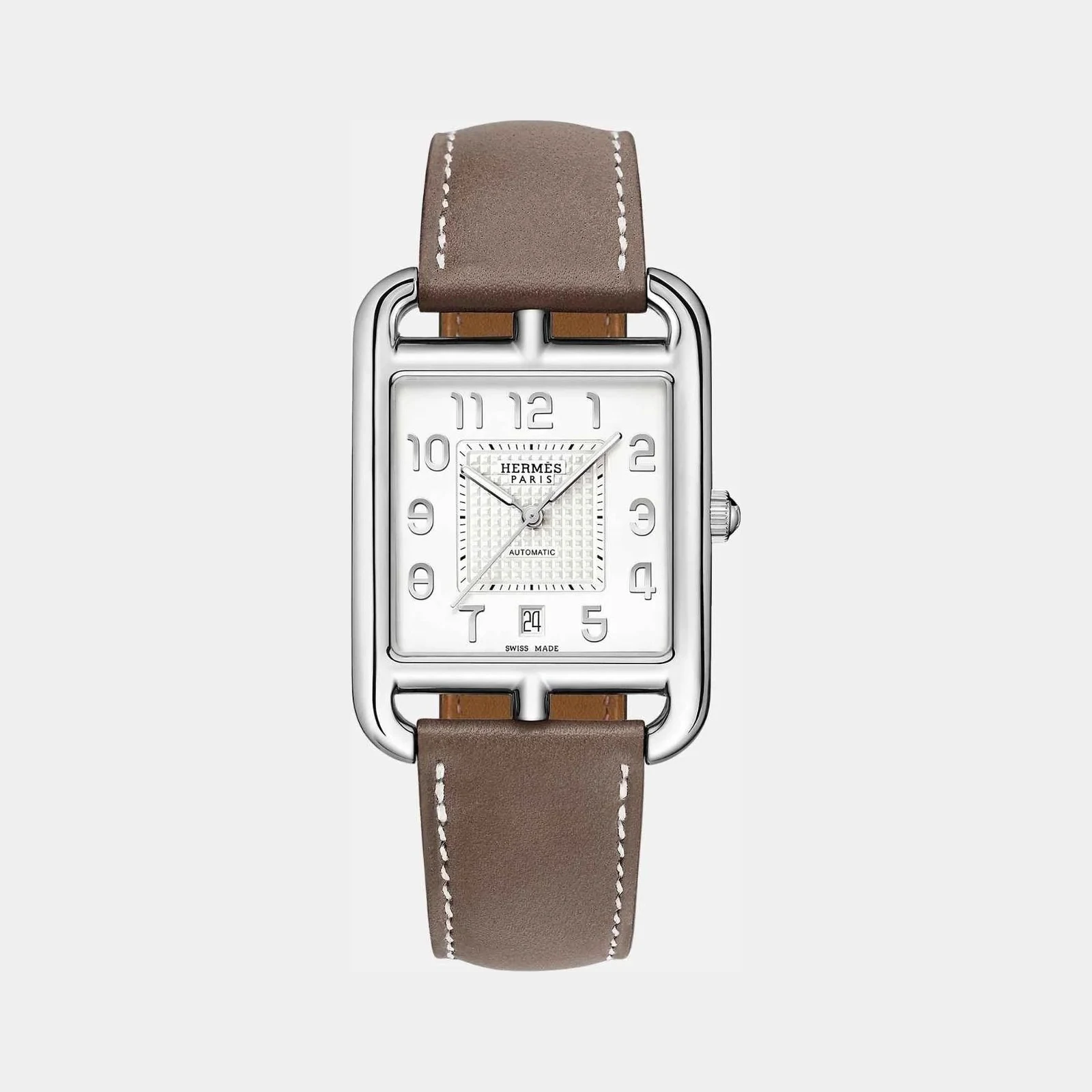 Hermès Cape Cod Watch 41mm Etoupe Swift Calfskin