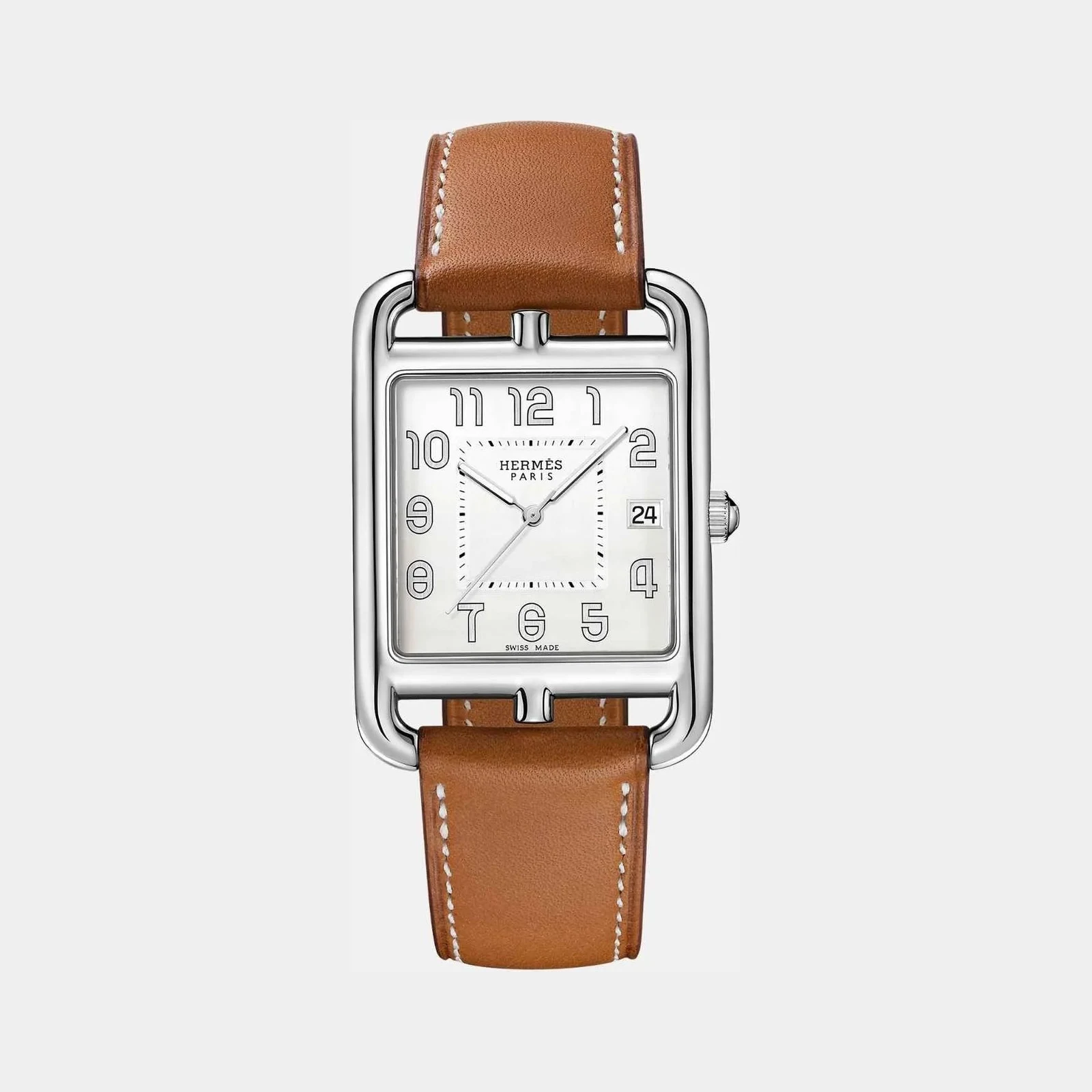 Hermès Cape Cod Watch 41mm with Natural Barenia Calfskin