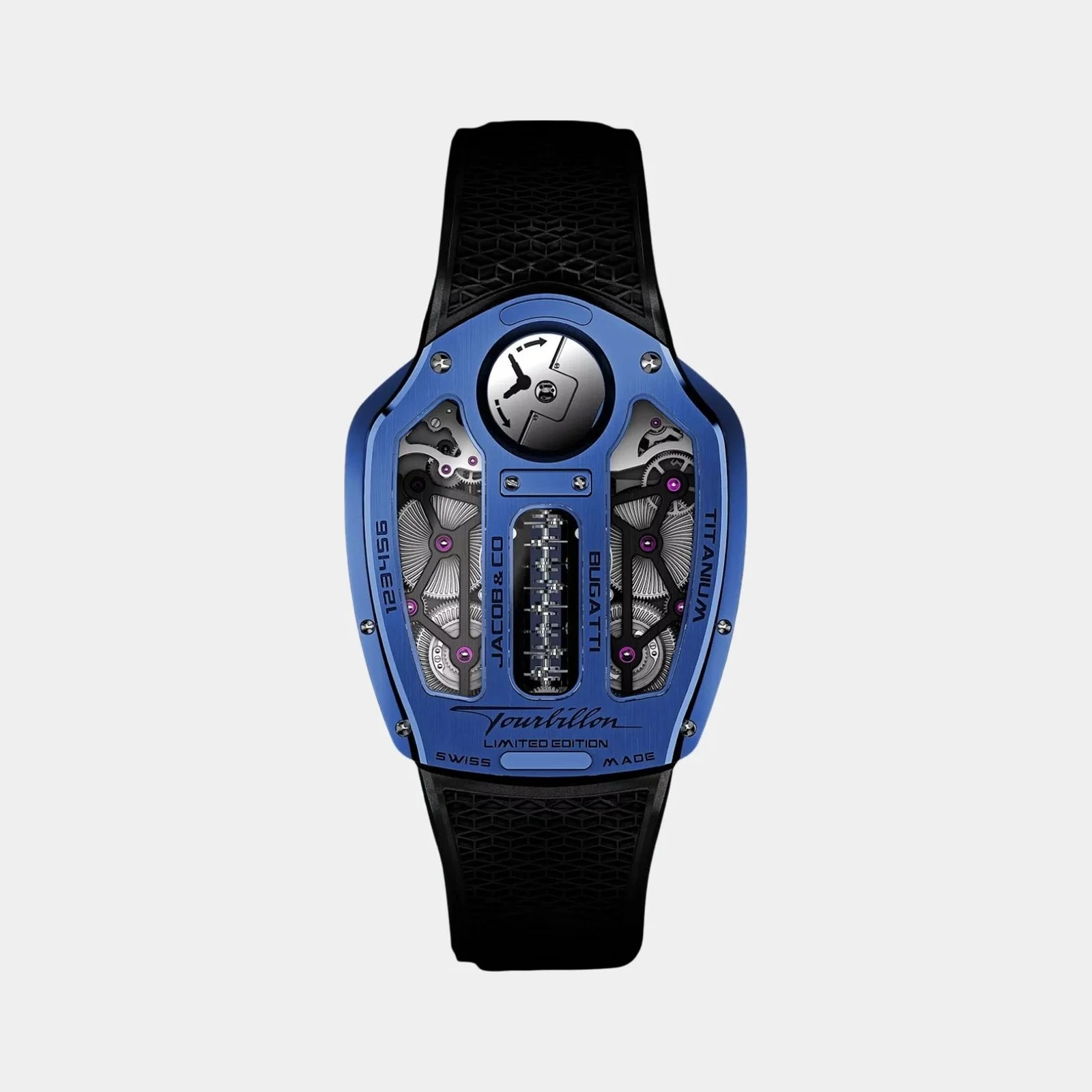 Jacob & Co Bugatti Tourbillon Blue PVD Titanium