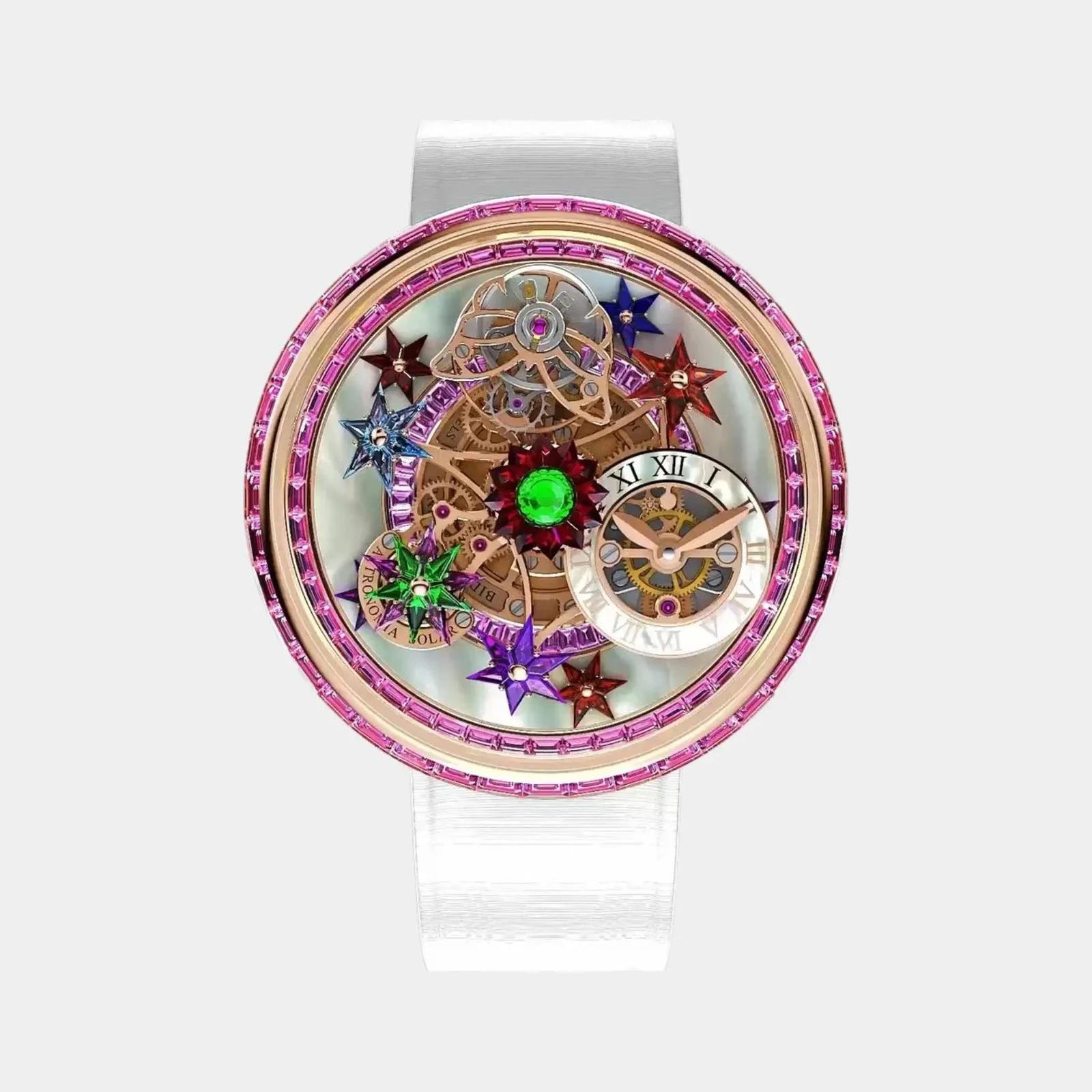Jacob & Co Fleurs de Jardin Rose Gold and Pink Sapphires