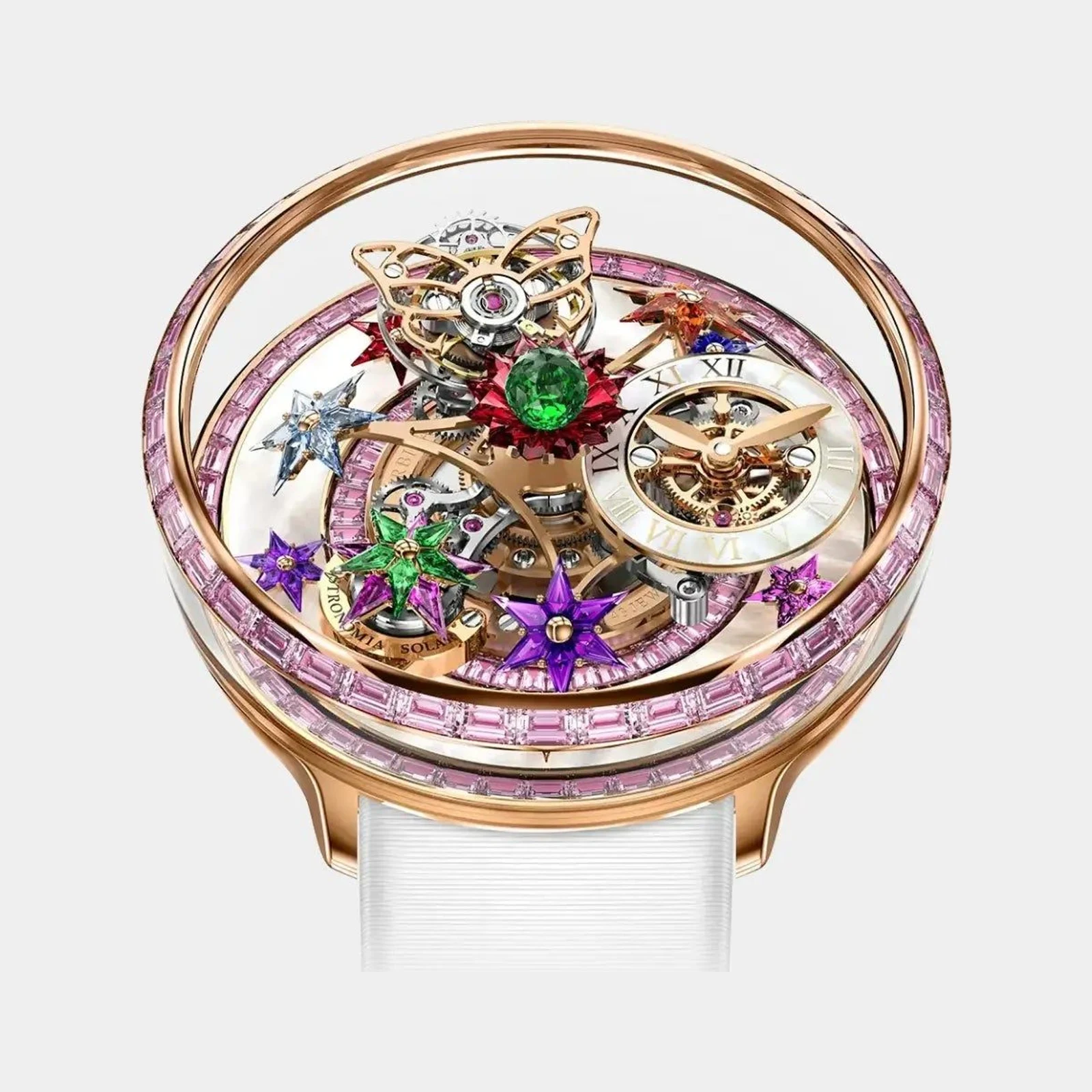 Jacob & Co Fleurs de Jardin Rose Gold and Pink Sapphires