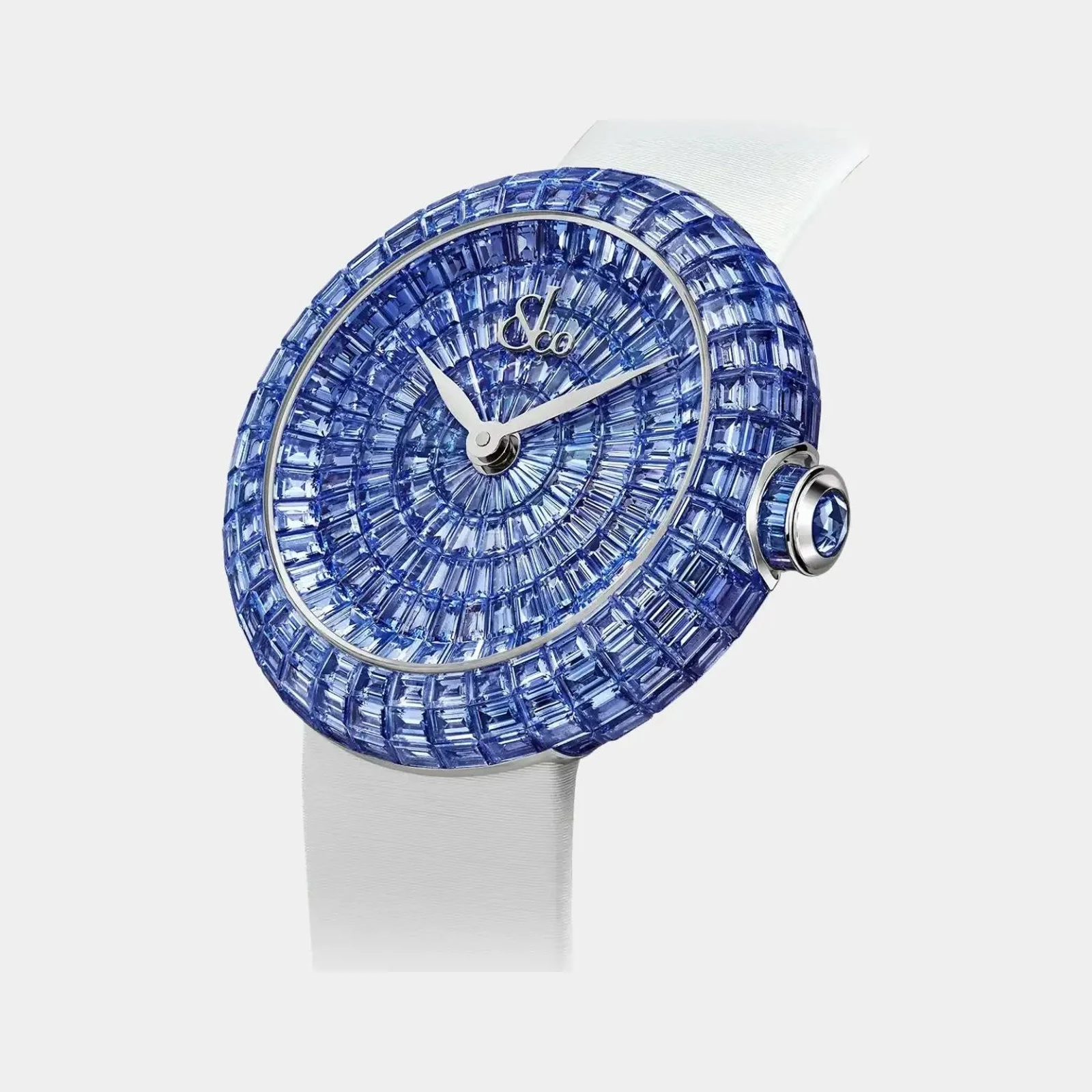 Jacob & Co Brilliant Baguette Icy Blue Sapphires