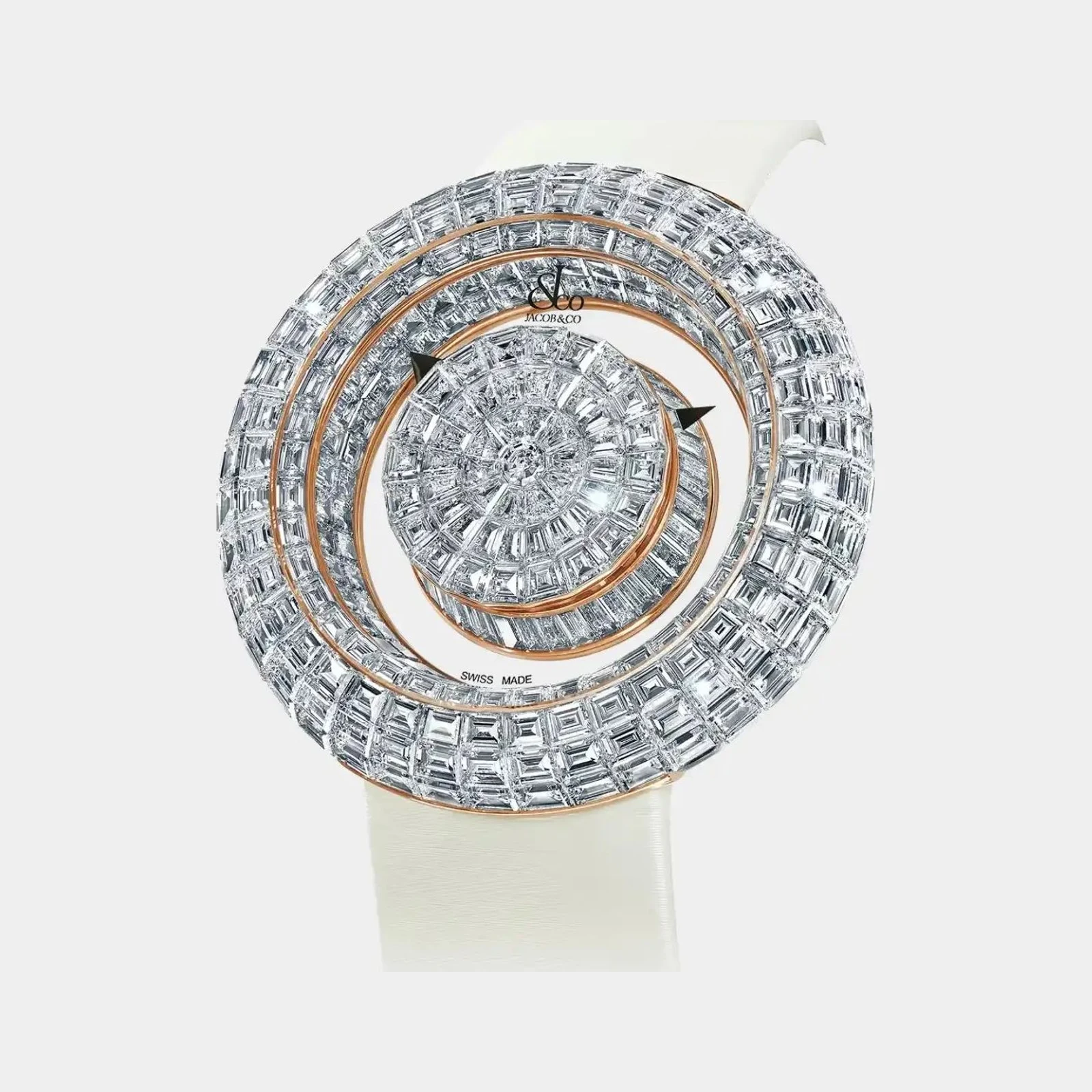 Jacob & Co Brilliant Mystery 44mm Diamonds Rose Gold