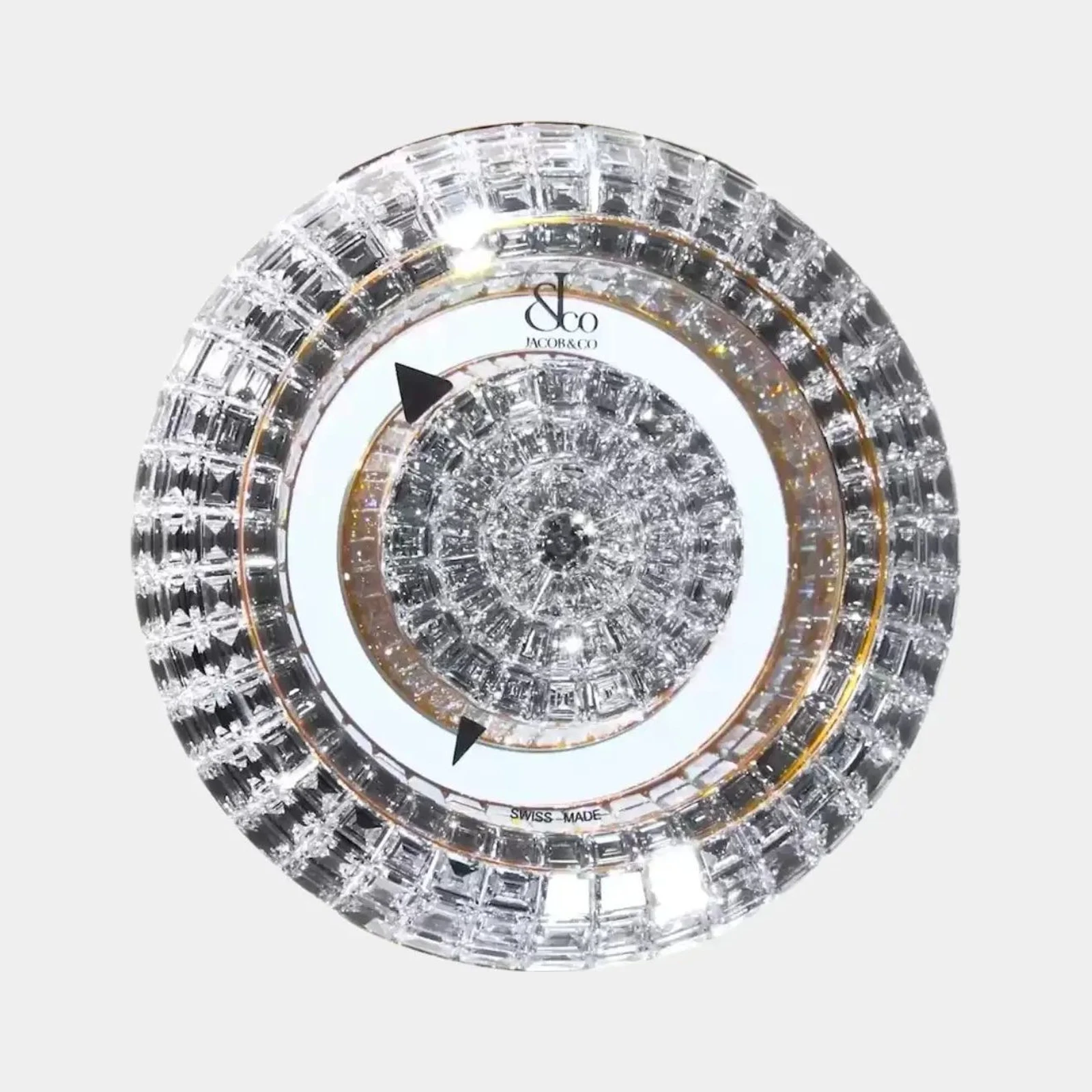 Jacob & Co Brilliant Mystery 44mm Diamonds Rose Gold