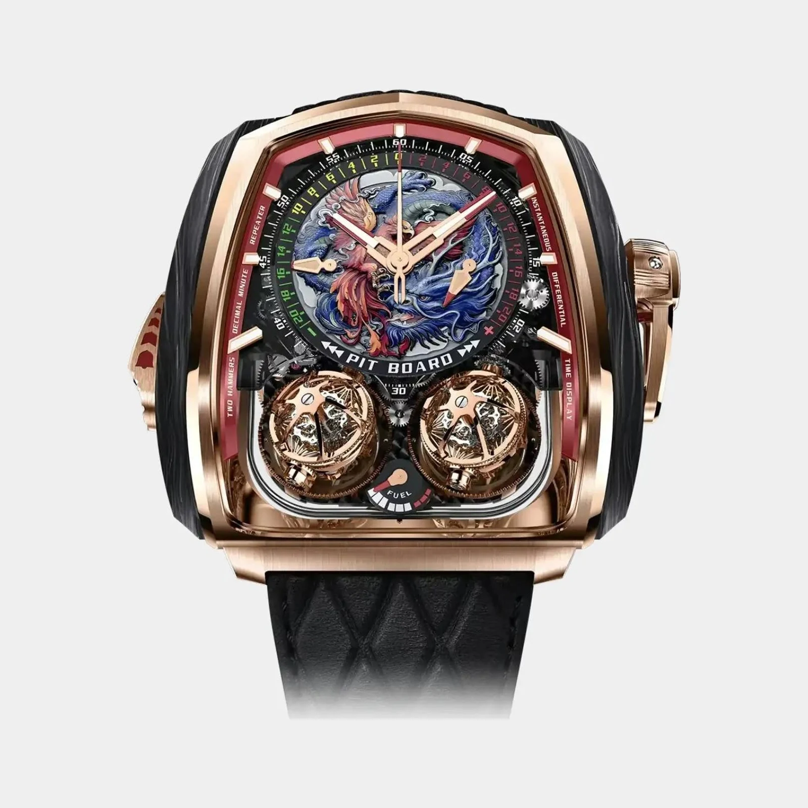 Jacob & Co Twin Turbo Furious Rose Gold Carbon Fiber