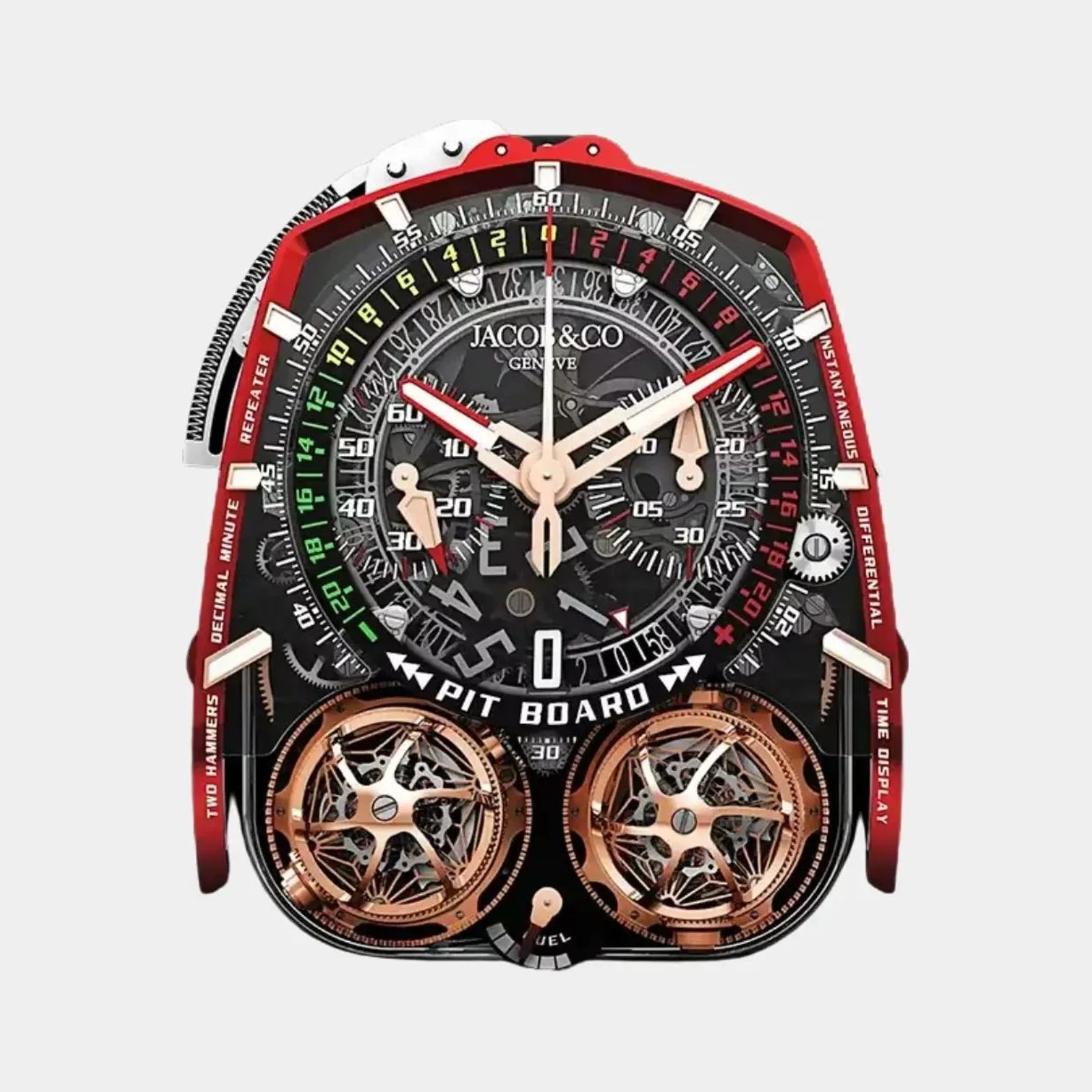 Jacob & Co Twin Turbo Furious Rose Gold Carbon Fiber