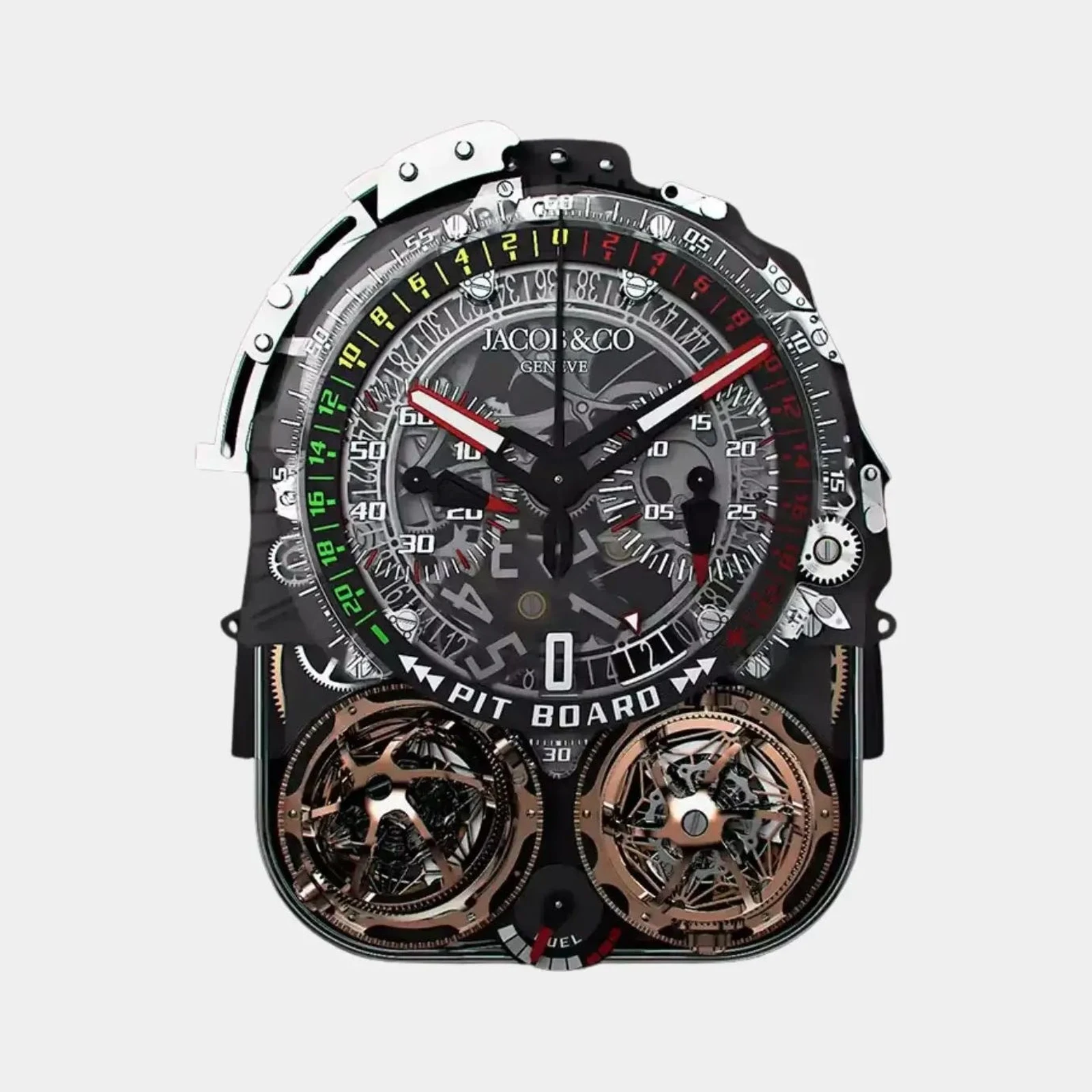 Jacob & Co Twin Turbo Furious Baguette Rose Gold TT800.40.BD.AB.A