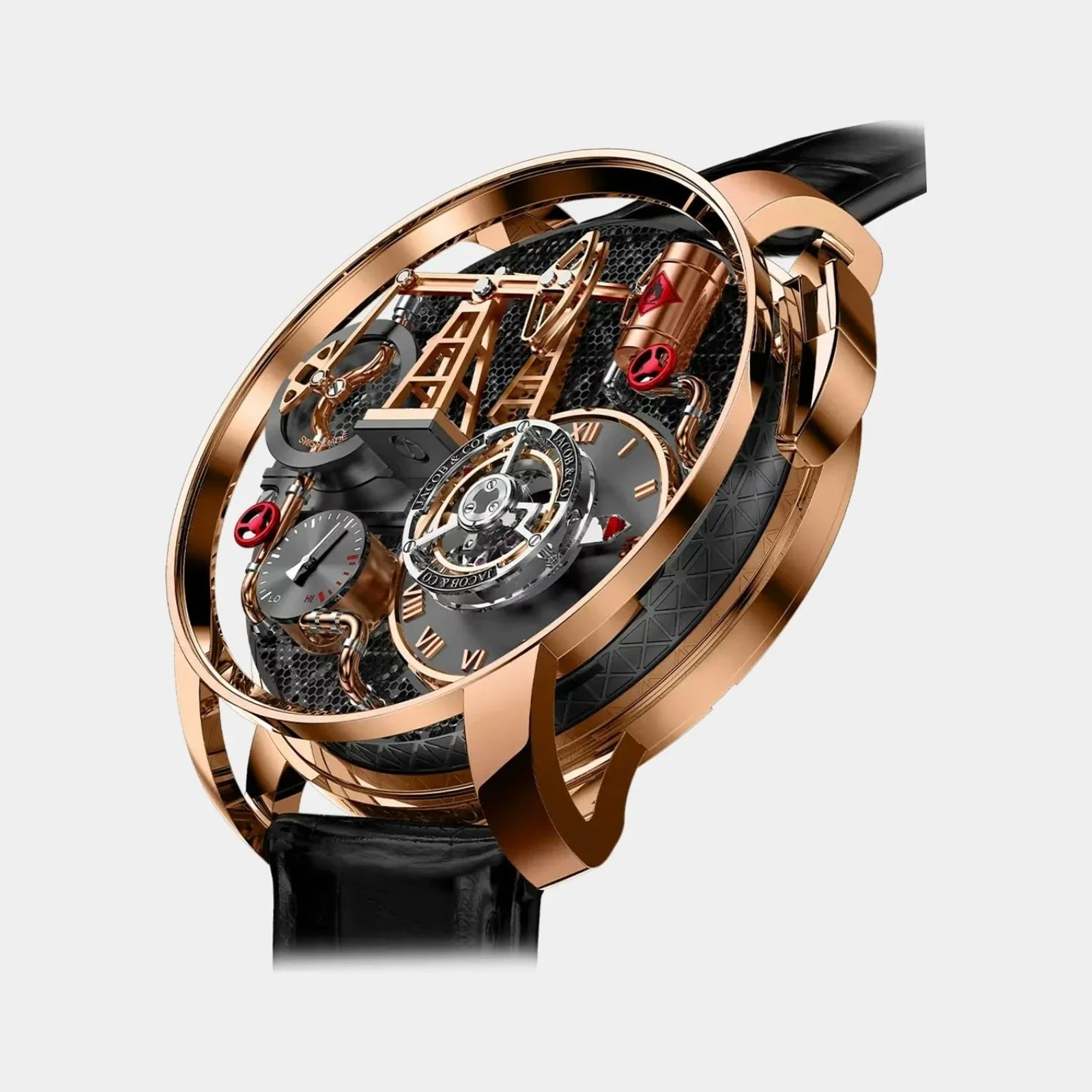 Jacob & Co Oil Pump Rose Gold 43MM OI110.40.AA.AB.A