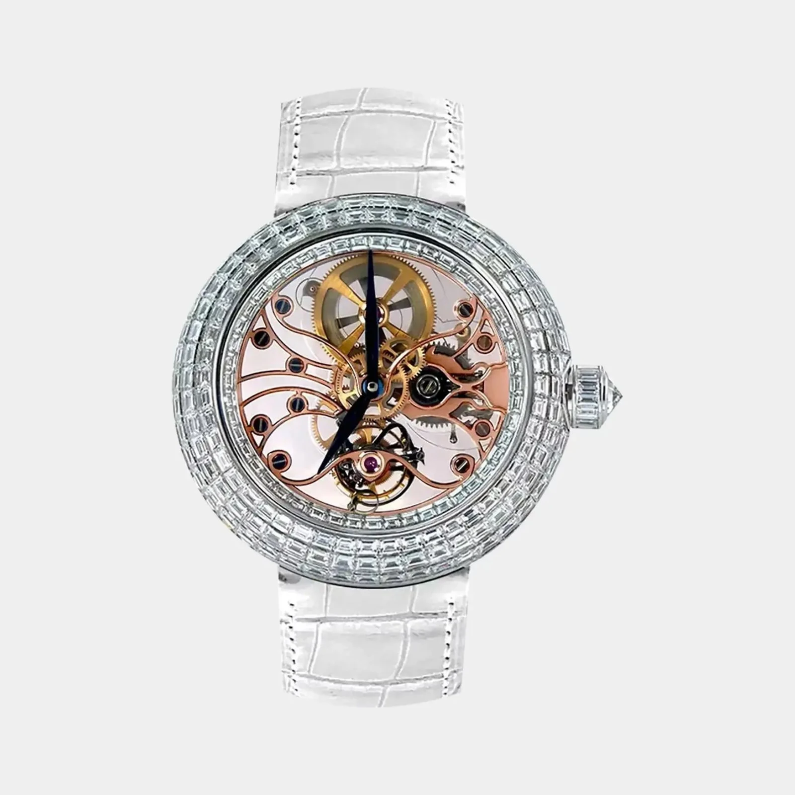 Jacob & Co Brilliant Skeleton Baguette White Diamonds BT542.30.BD.DA.B