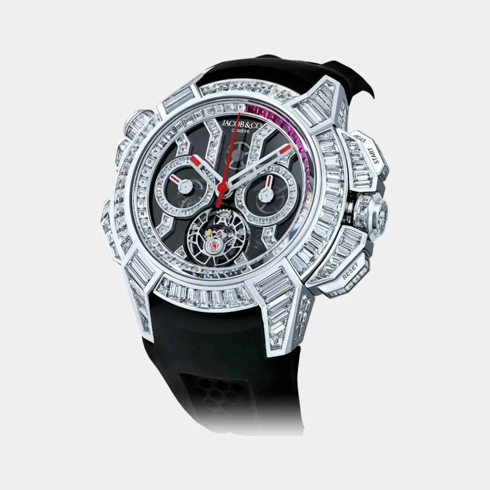 Jacob & Co Epic X Chrono Tourbillon Baguette Black Crystal