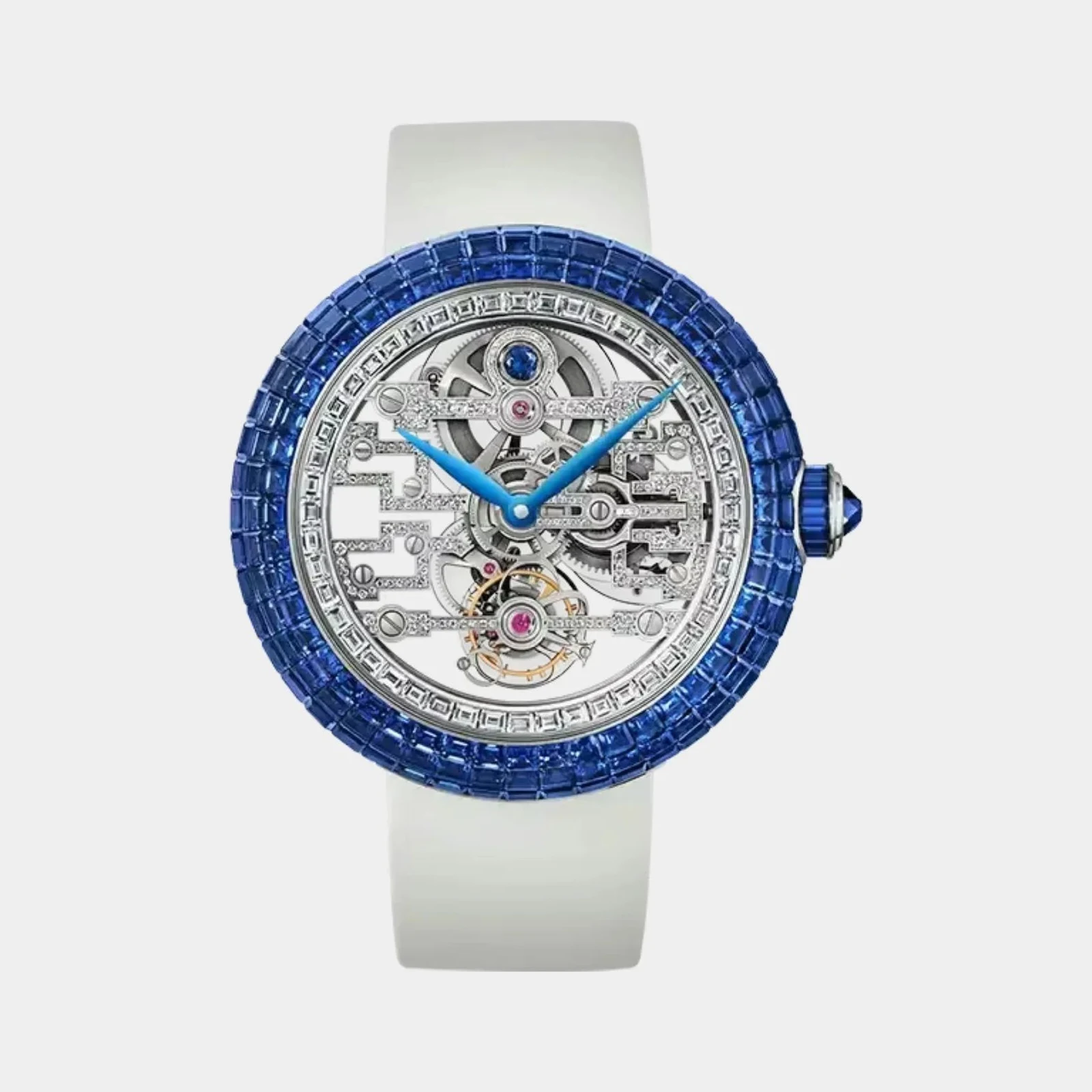 Jacob & Co Brilliant Tourbillon Art Deco Blue Sapphire BT545.30.BB.BB.A