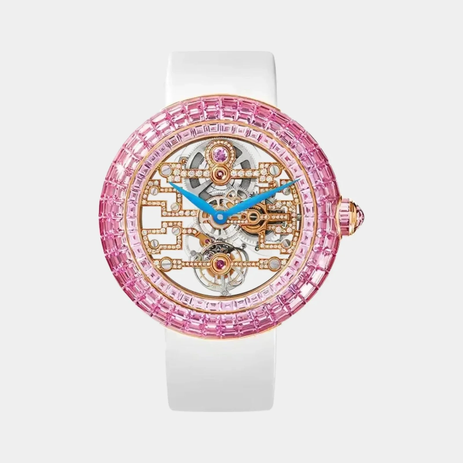 Jacob & Co Brilliant Tourbillon Art Deco Pink Sapphire