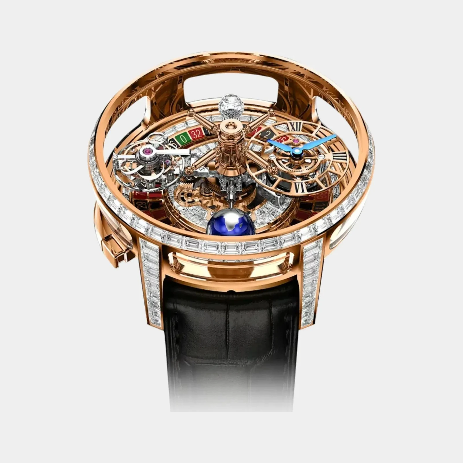 Jacob & Co Astronomia Casino Rose Gold Baguette AT860.40.BD.BD.A