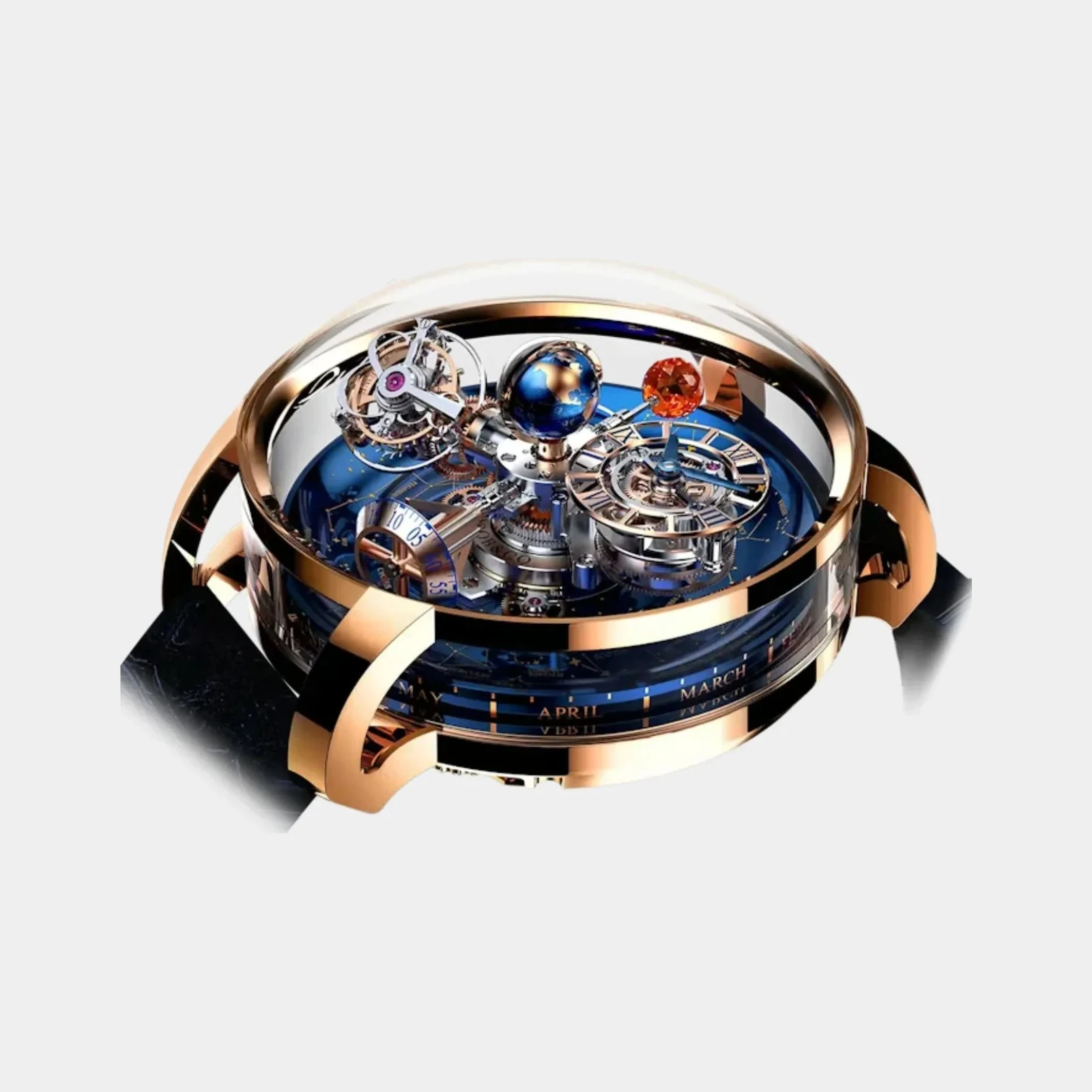 Jacob & Co Astronomia Sky Rose Gold Red Moon AT110.40.AA.AD.B