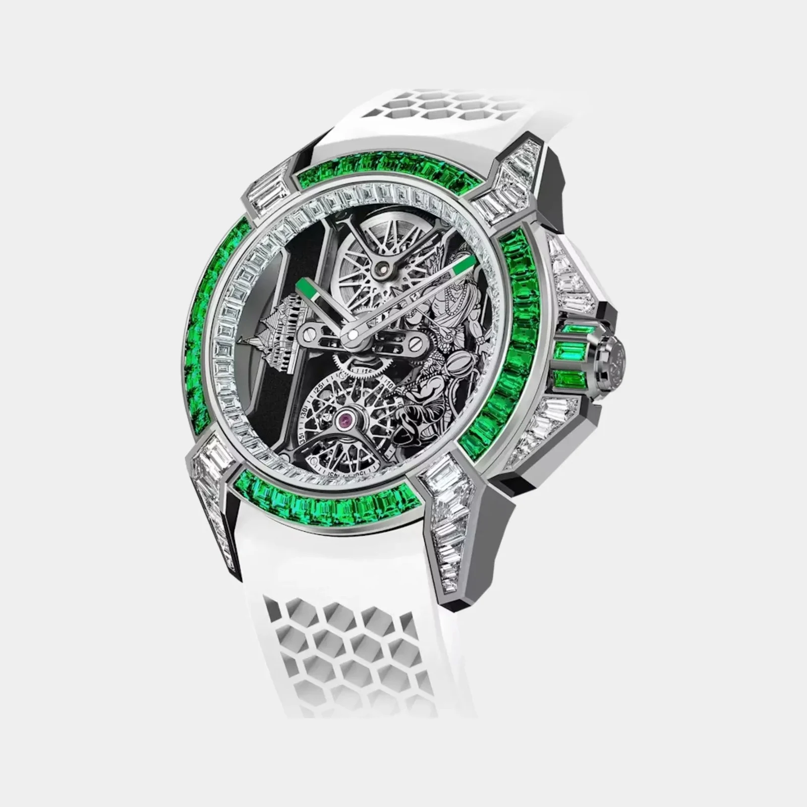 Jacob & Co Epic X Tourbillon Baguette Sandawana Emeralds