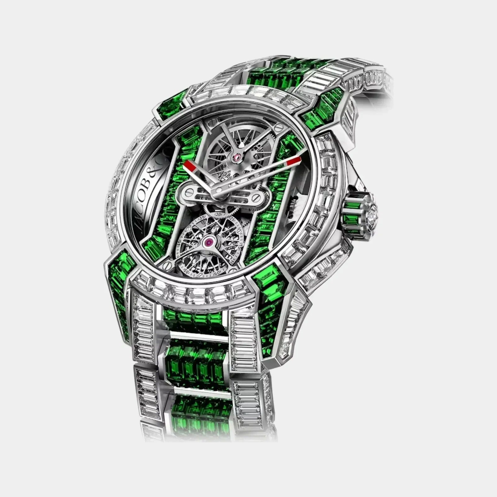 Jacob & Co Epic X Tourbillon Baguette Diamonds & Tsavorites