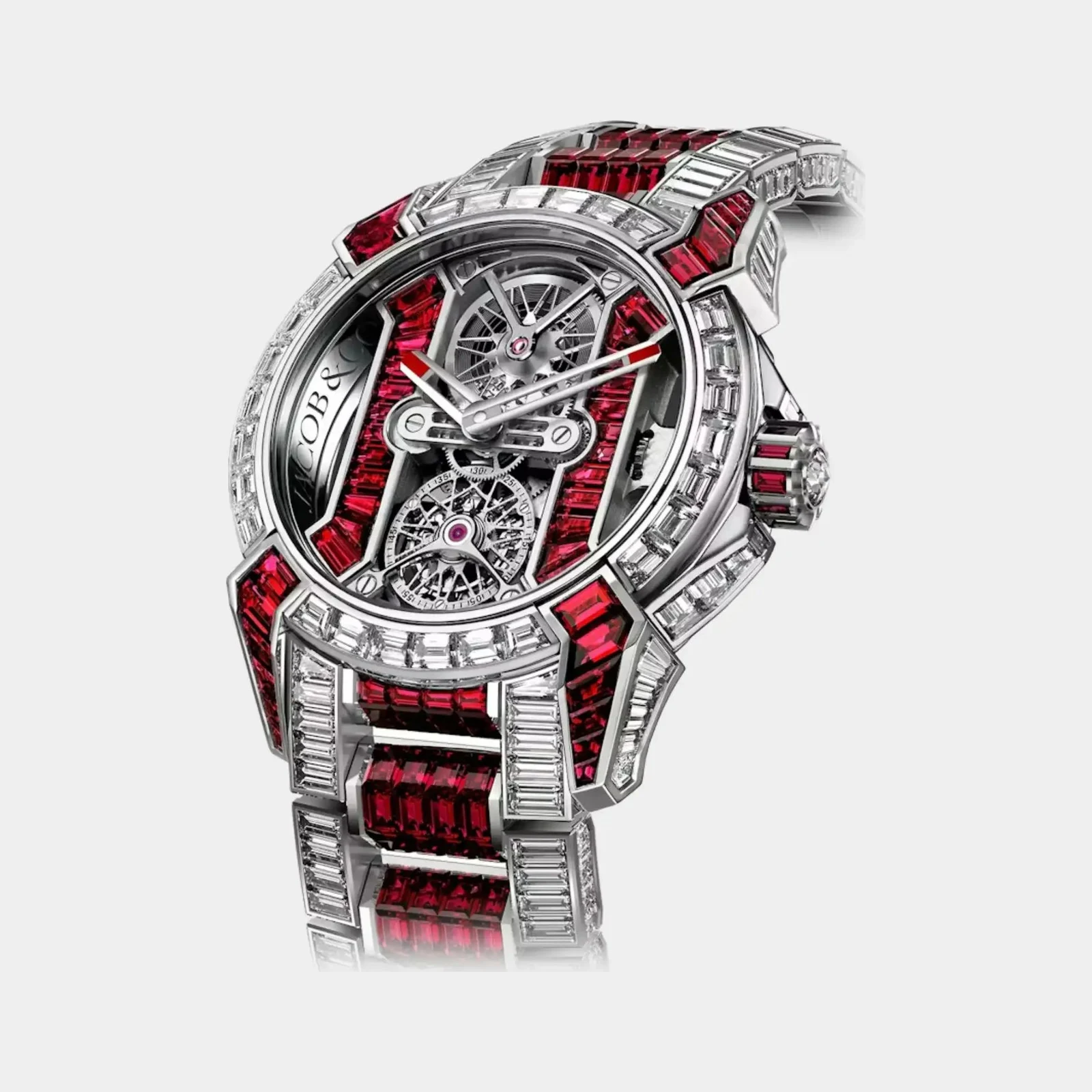 Jacob & Co Epic X Tourbillon Baguette Diamonds & Rubies