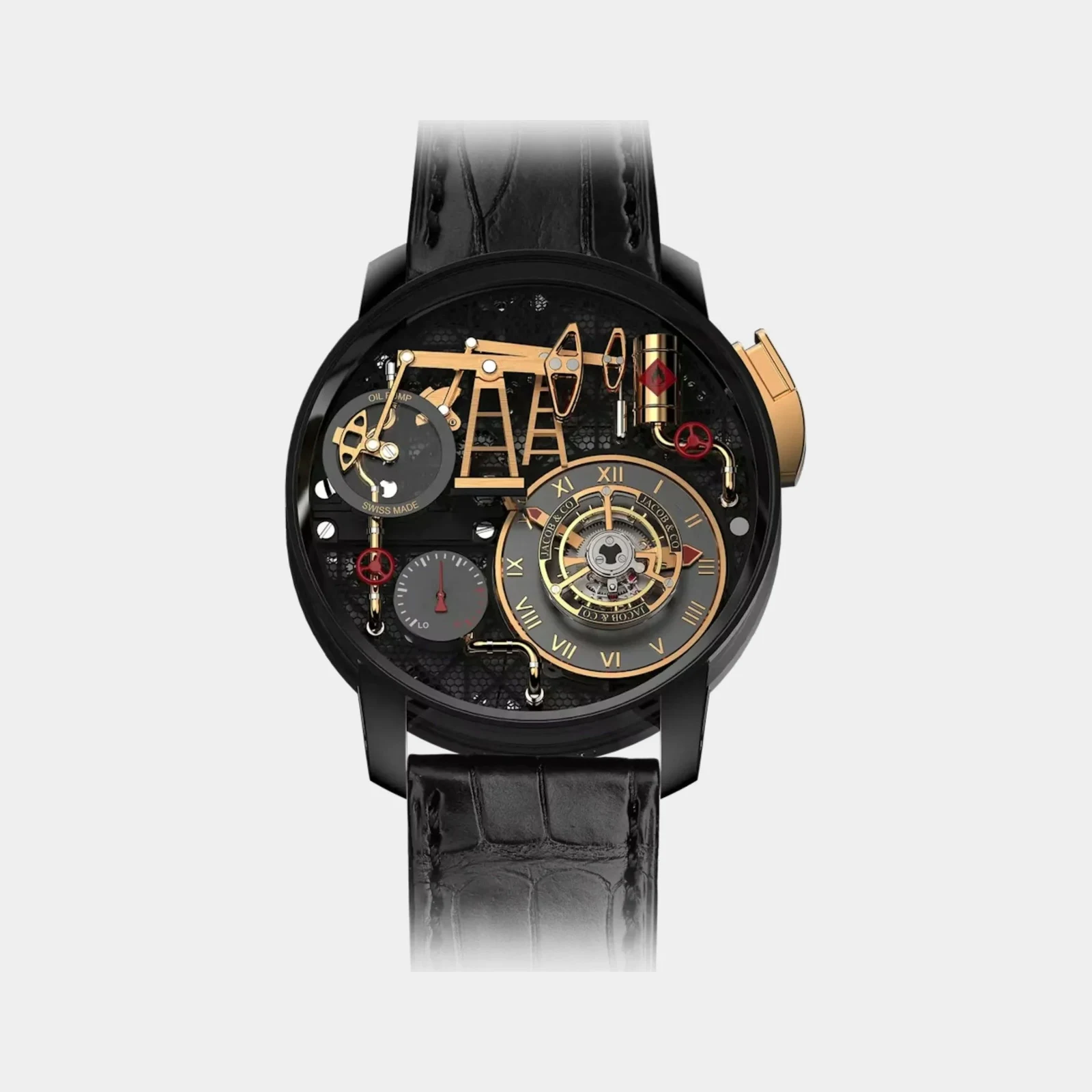 Jacob & Co Oil Pump Black Titanium 43mm OI110.21.AA.AA.A