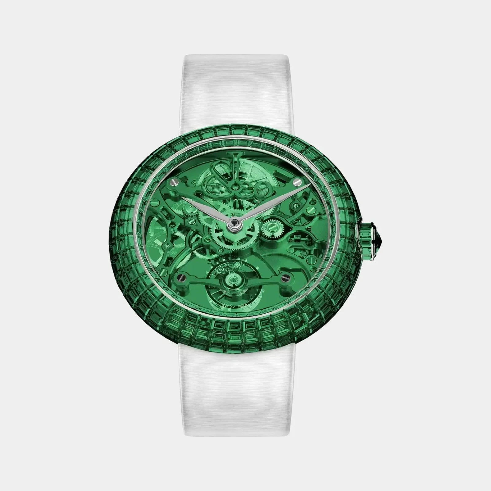 Jacob & Co Brilliant Skeleton Baguette Green Tsavorites