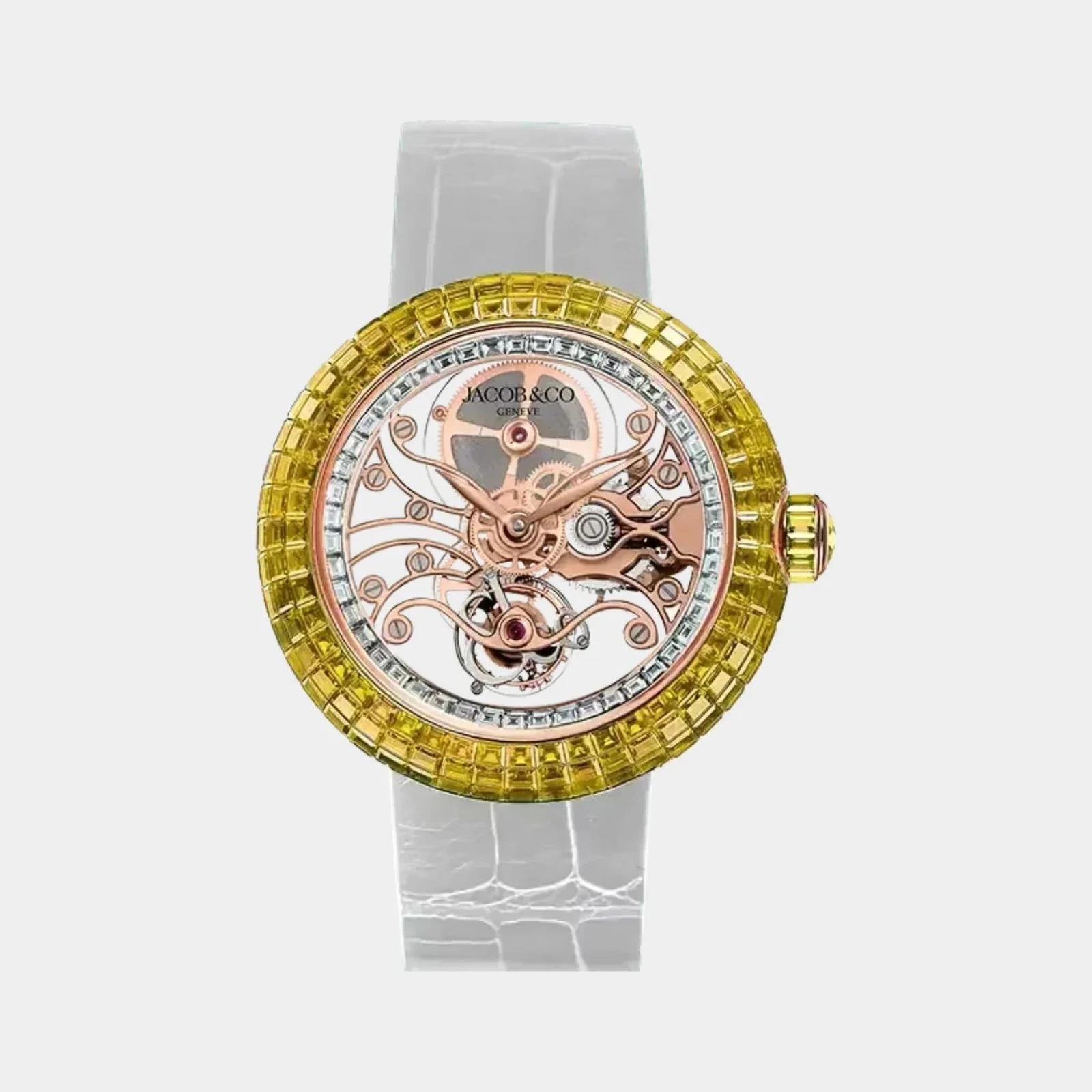 Jacob & Co Brilliant Skeleton Baguette Rose Gold BT542.40.AA.UA.A