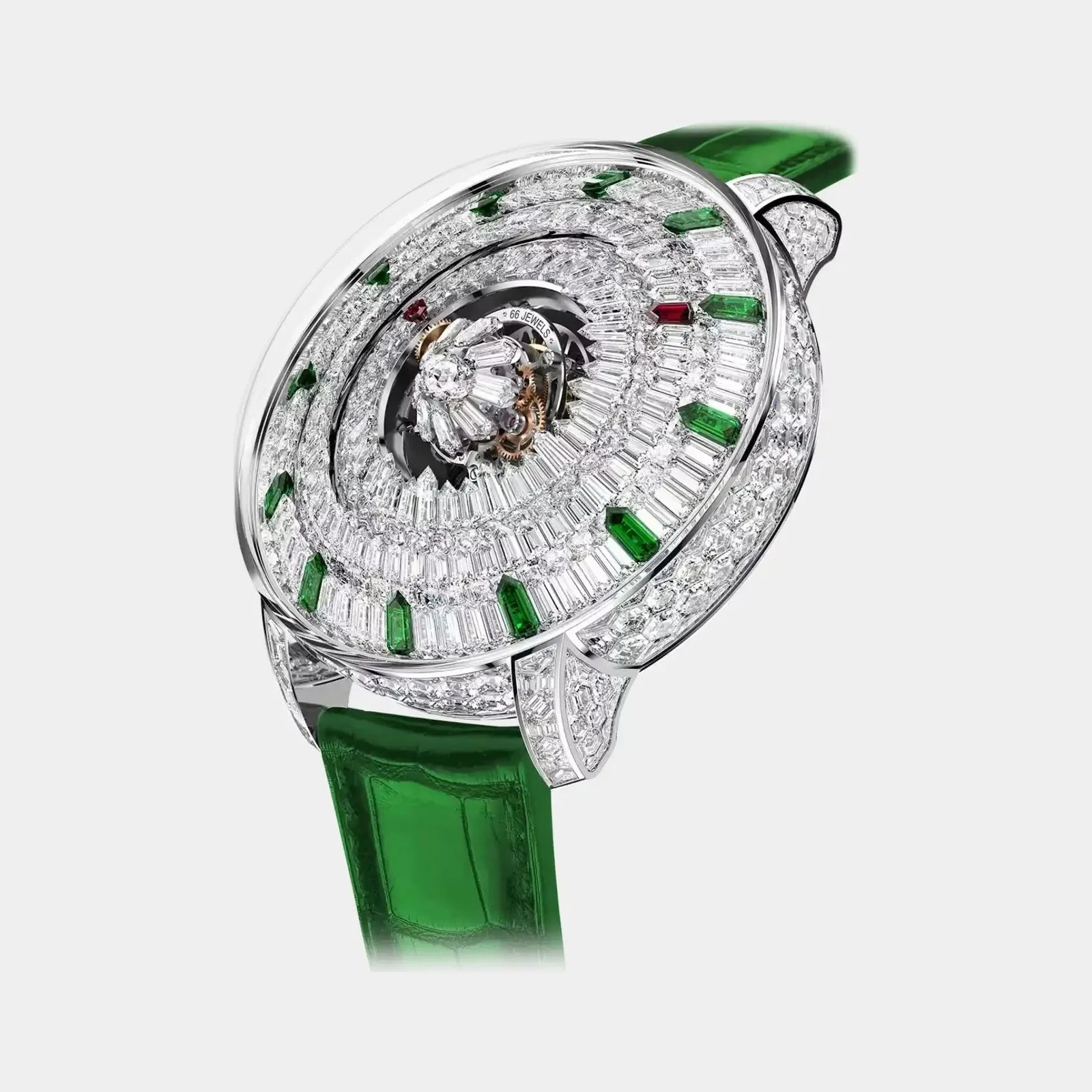 Jacob & Co The Mystery Tourbillon 44MM Tsavorites and White Diamonds