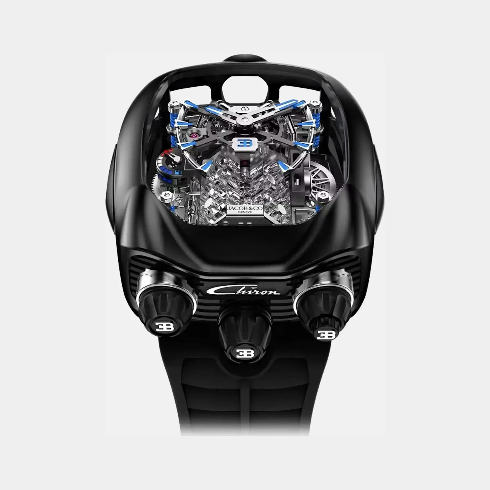 Jacob & Co Bugatti Chiron Tourbillon Black Titanium BU200.21.AH.AB.B