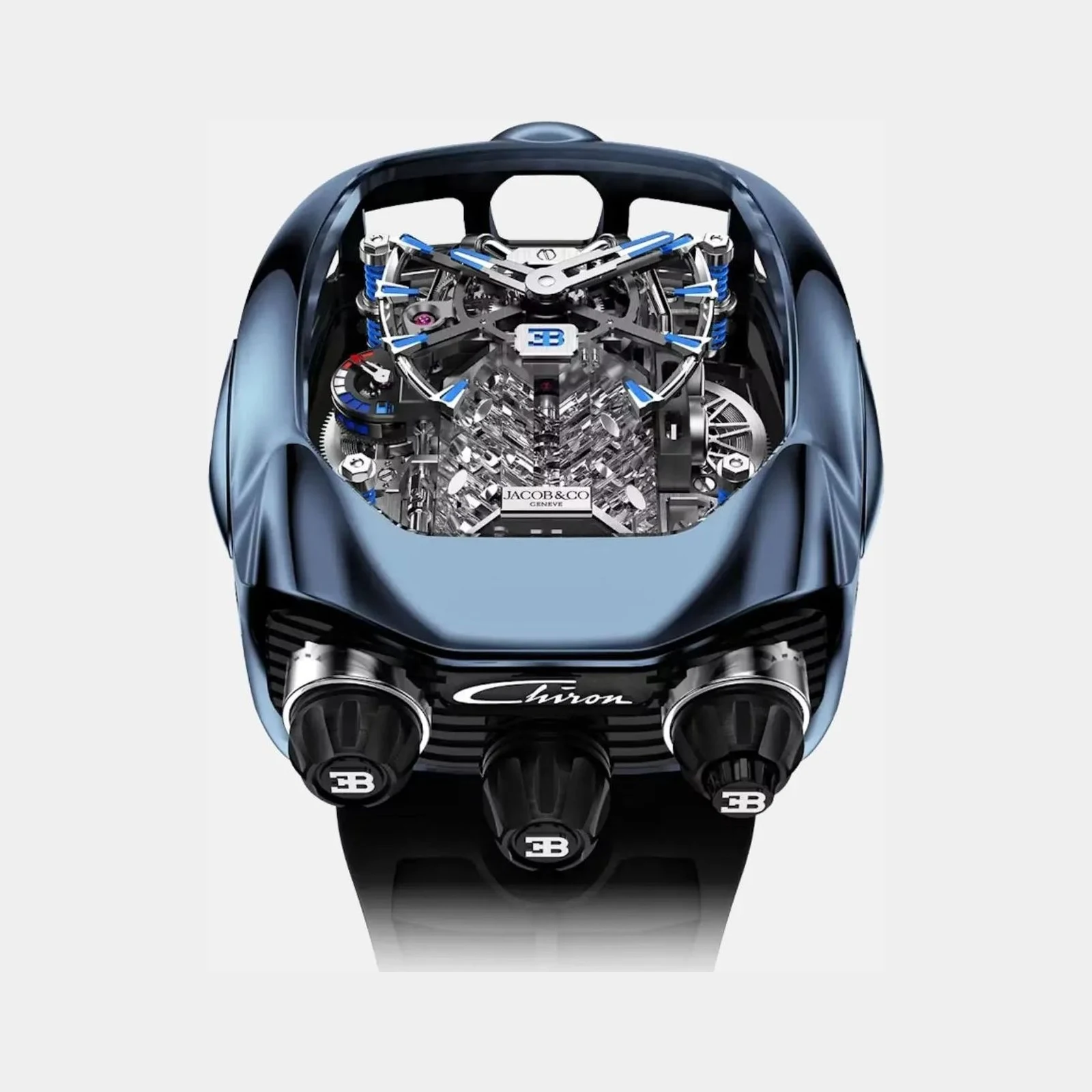 Jacob & Co Bugatti Chiron Tourbillon Blue Titanium BU200.20.AK.AB.B