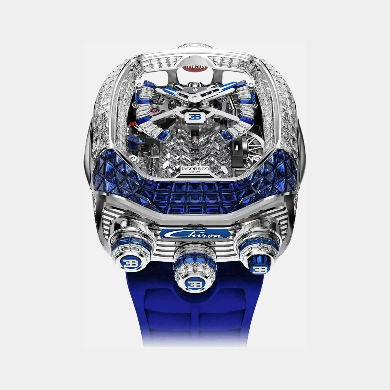 Jacob & Co Bugatti Chiron Tourbillon Baguette BU800.30.AM.UA.A