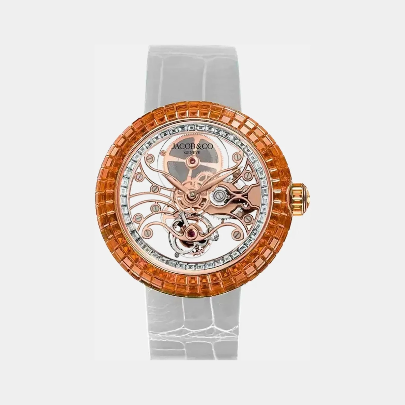 Jacob & Co Brilliant Skeleton Baguette Rose Gold BT542.40.AB.UA.A