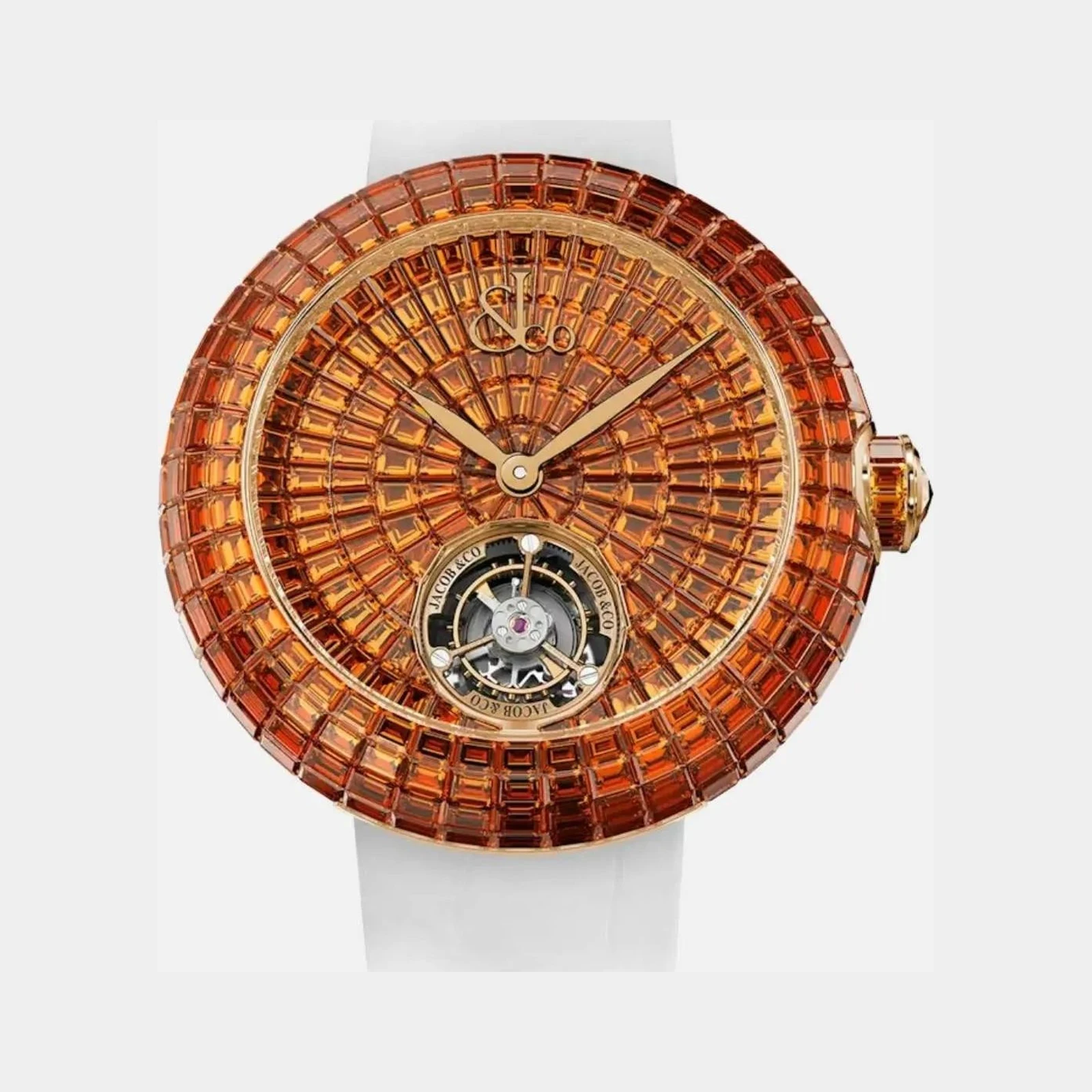 Jacob & Co Brilliant Flying Tourbillon Orange Sapphires BT560.40.AC.UA.A