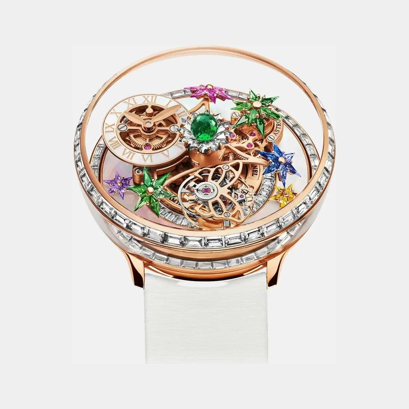 Jacob & Co Fleurs De Jardin Rose Gold Baguette Diamonds AF321.40.BC.AA.C