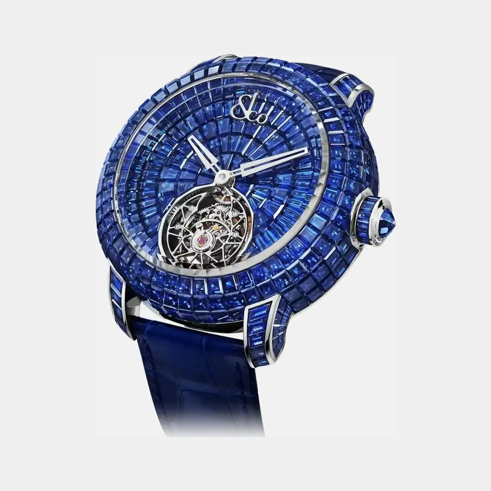 Jacob & Co Caviar Tourbillon Blue Sapphires 44mm CV310.30.AD.AA.A