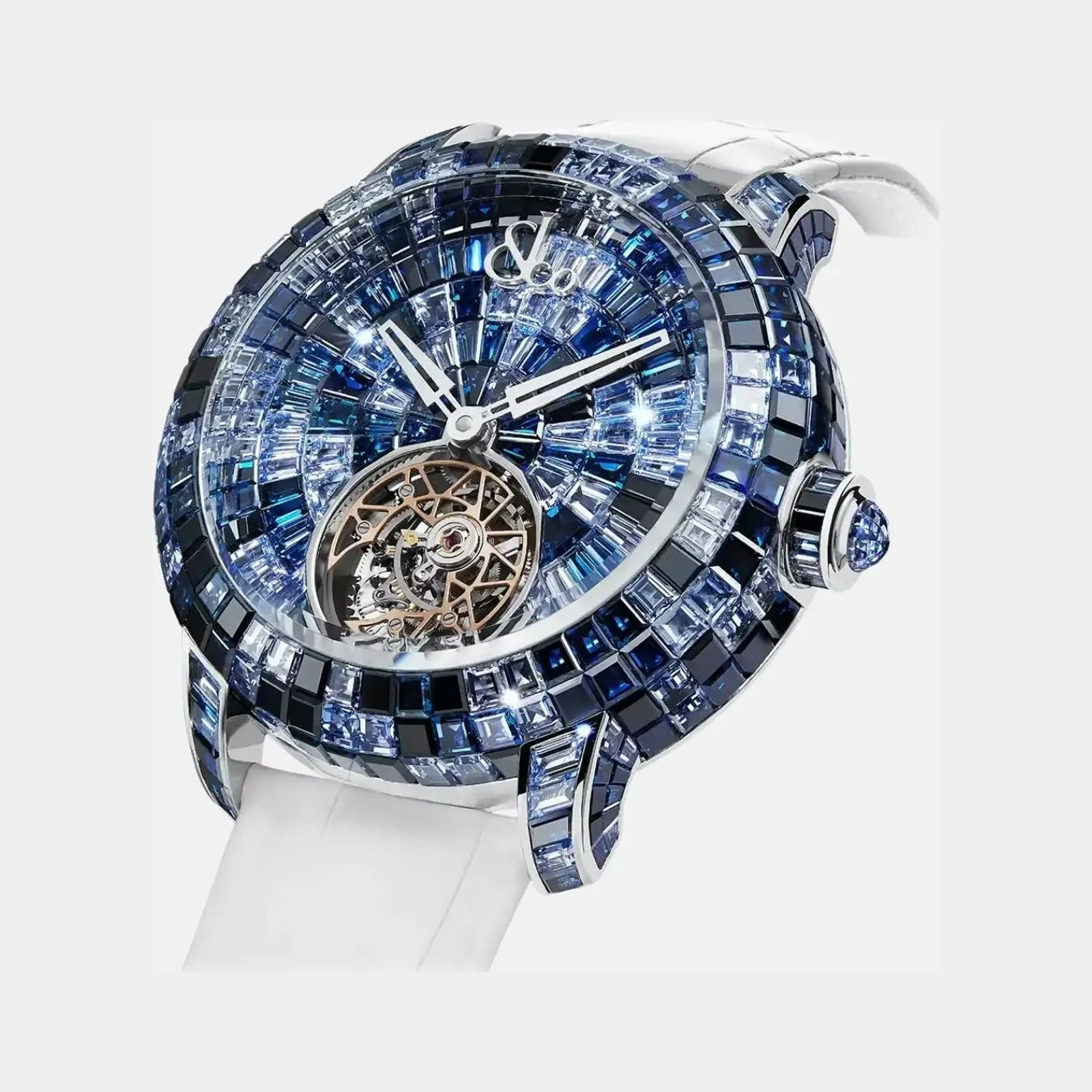 Jacob & Co Caviar Tourbillon Camo Blue CV210.30.CB.CB.A