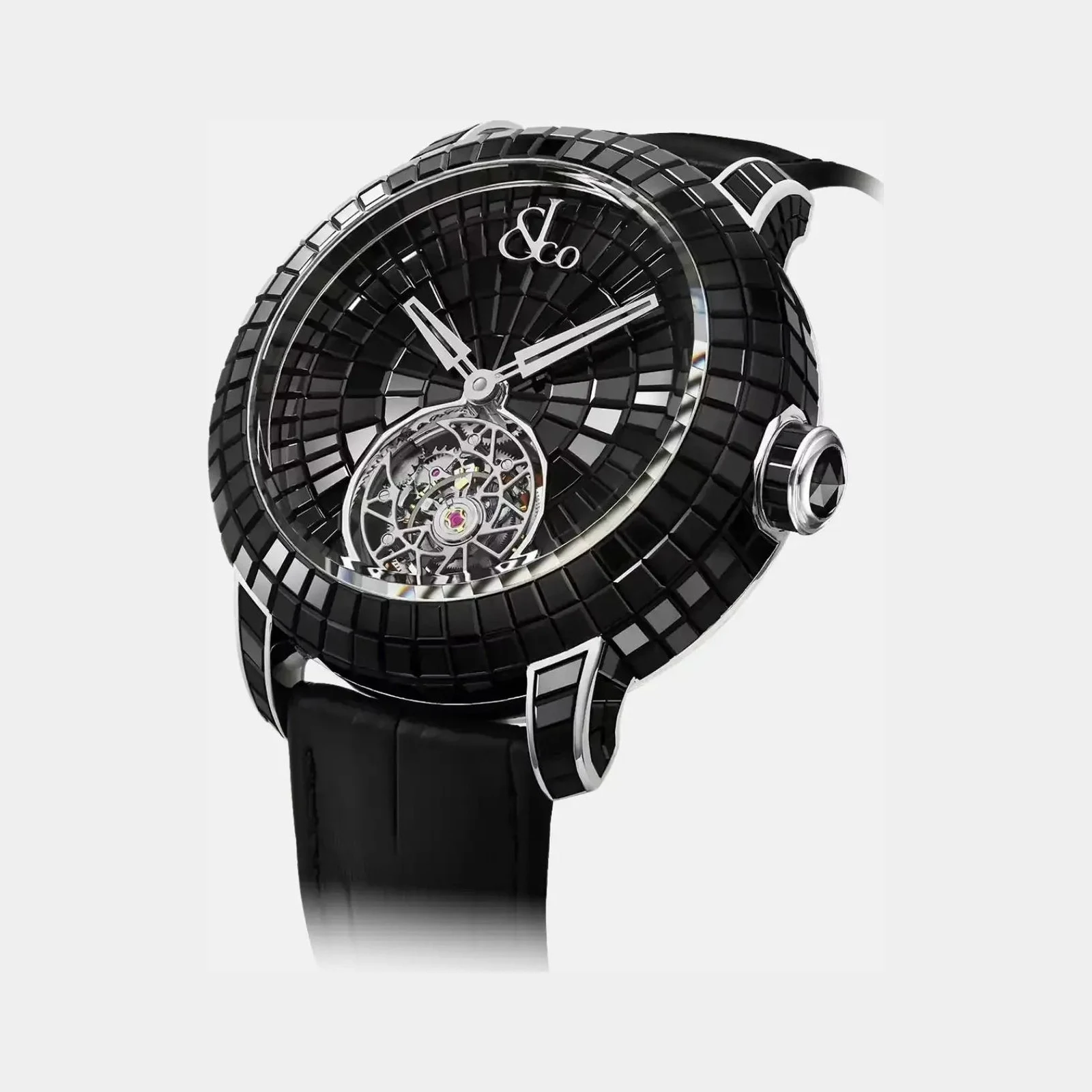 Jacob & Co Caviar Tourbillon Black Spinels CV210.30.AG.AA.A