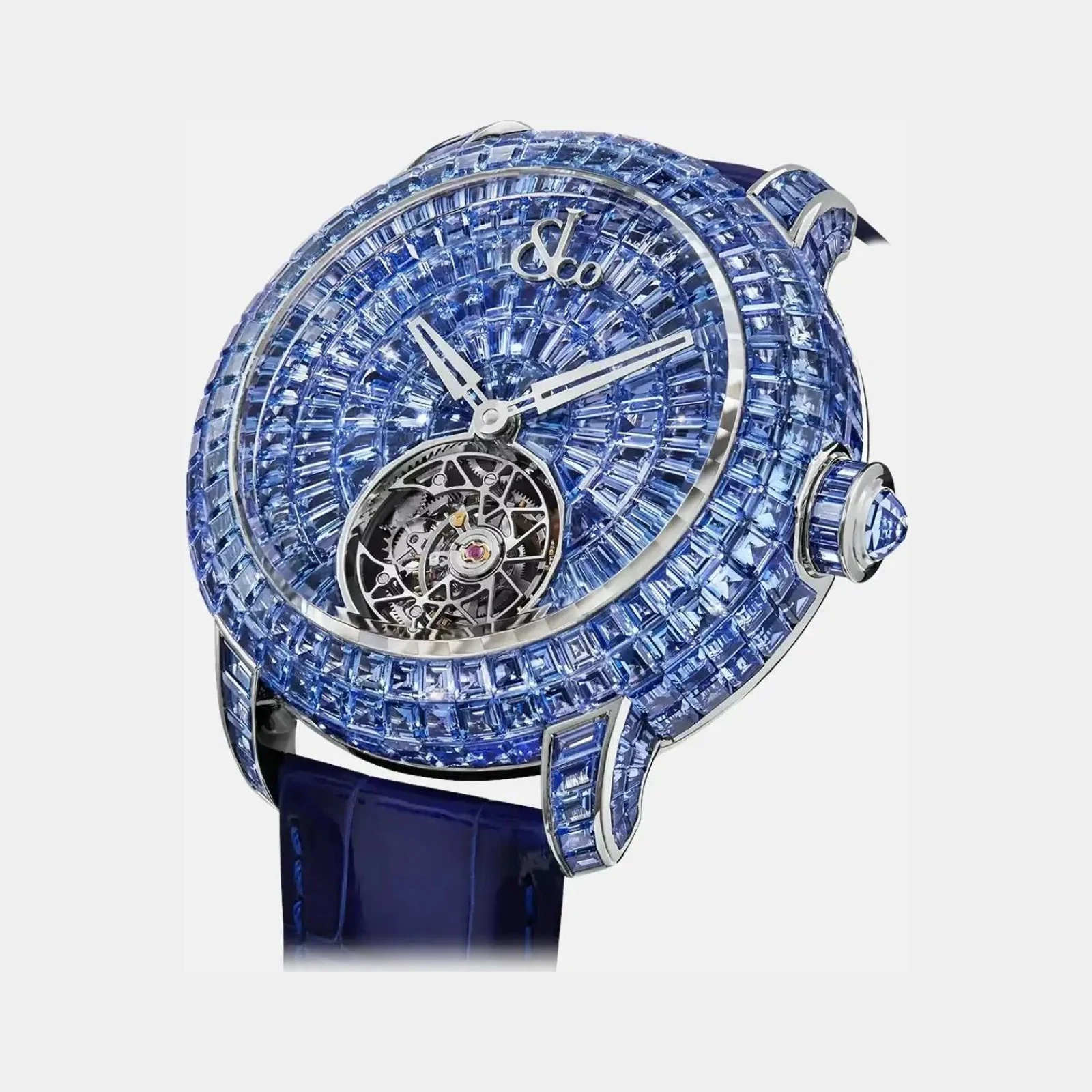 Jacob & Co Caviar Tourbillon Icy-Blue Sapphires CV210.30.AB.AB.ABALA