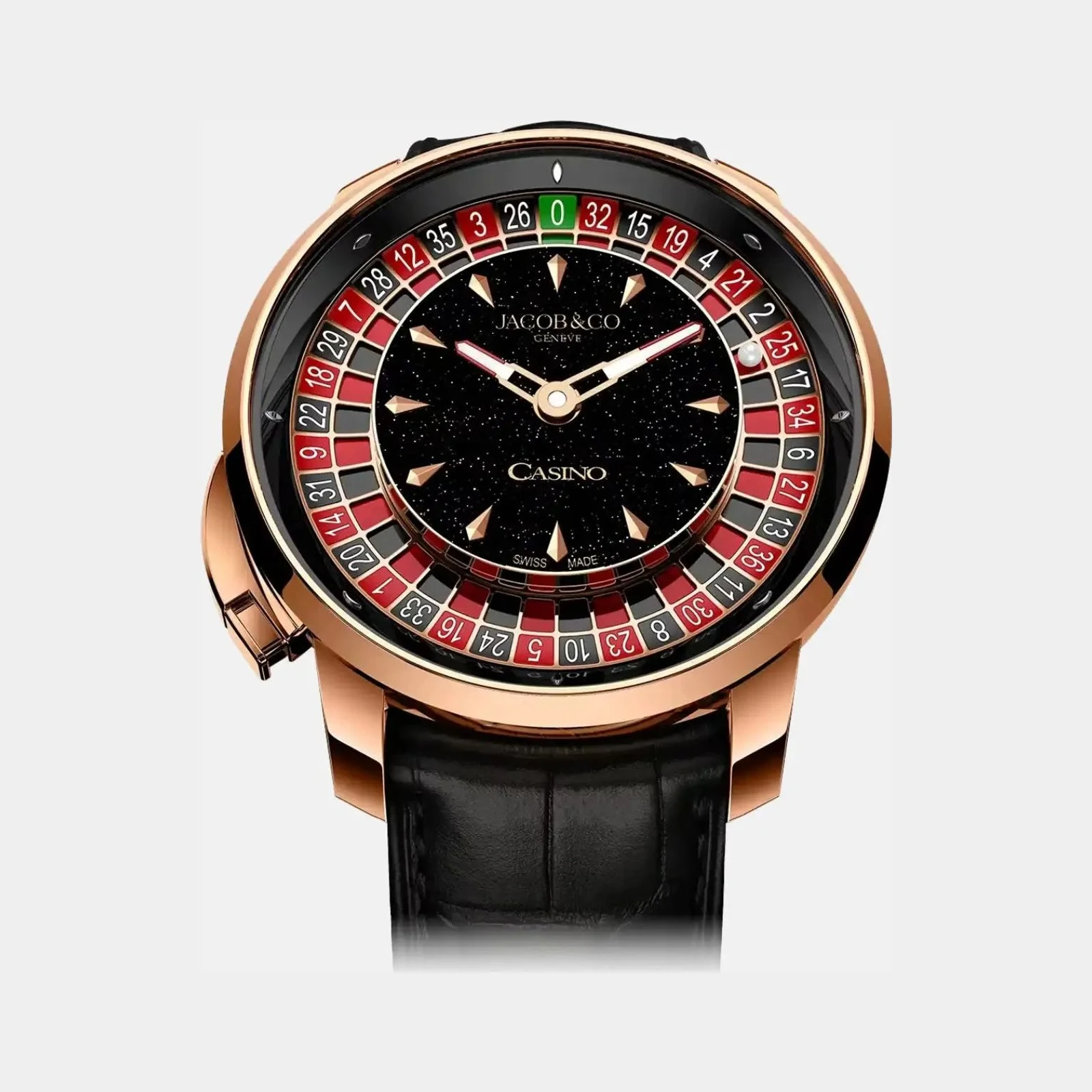 Jacob & Co Casino Tourbillon Black Aventurine Dial CA100.40.AA.AB.A