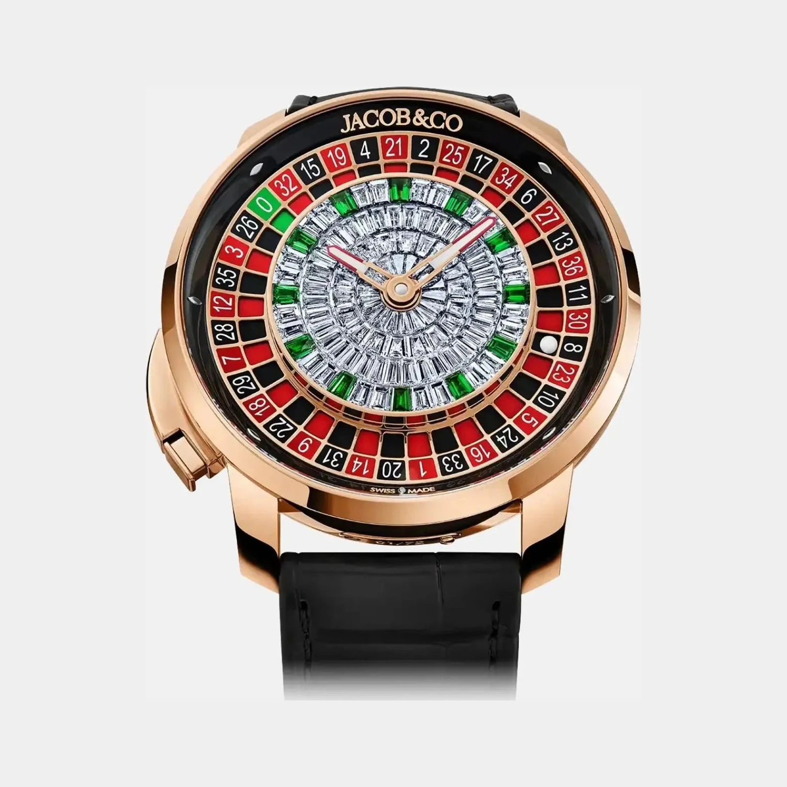 Jacob & Co Casino Tourbillon Rose Gold Baguette CA100.40.AB.BA.A