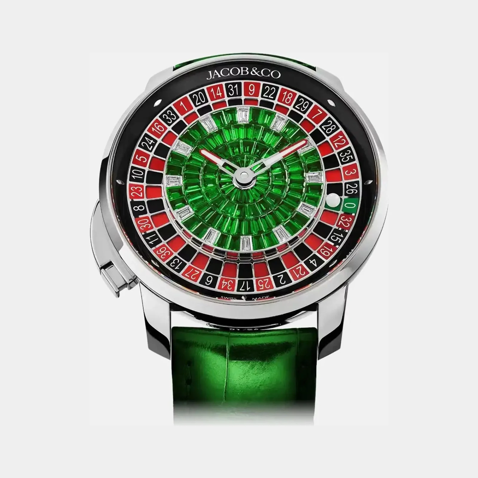 Jacob & Co Casino Tourbillon Tsavorite Baguette CA100.30.AB.BC.A