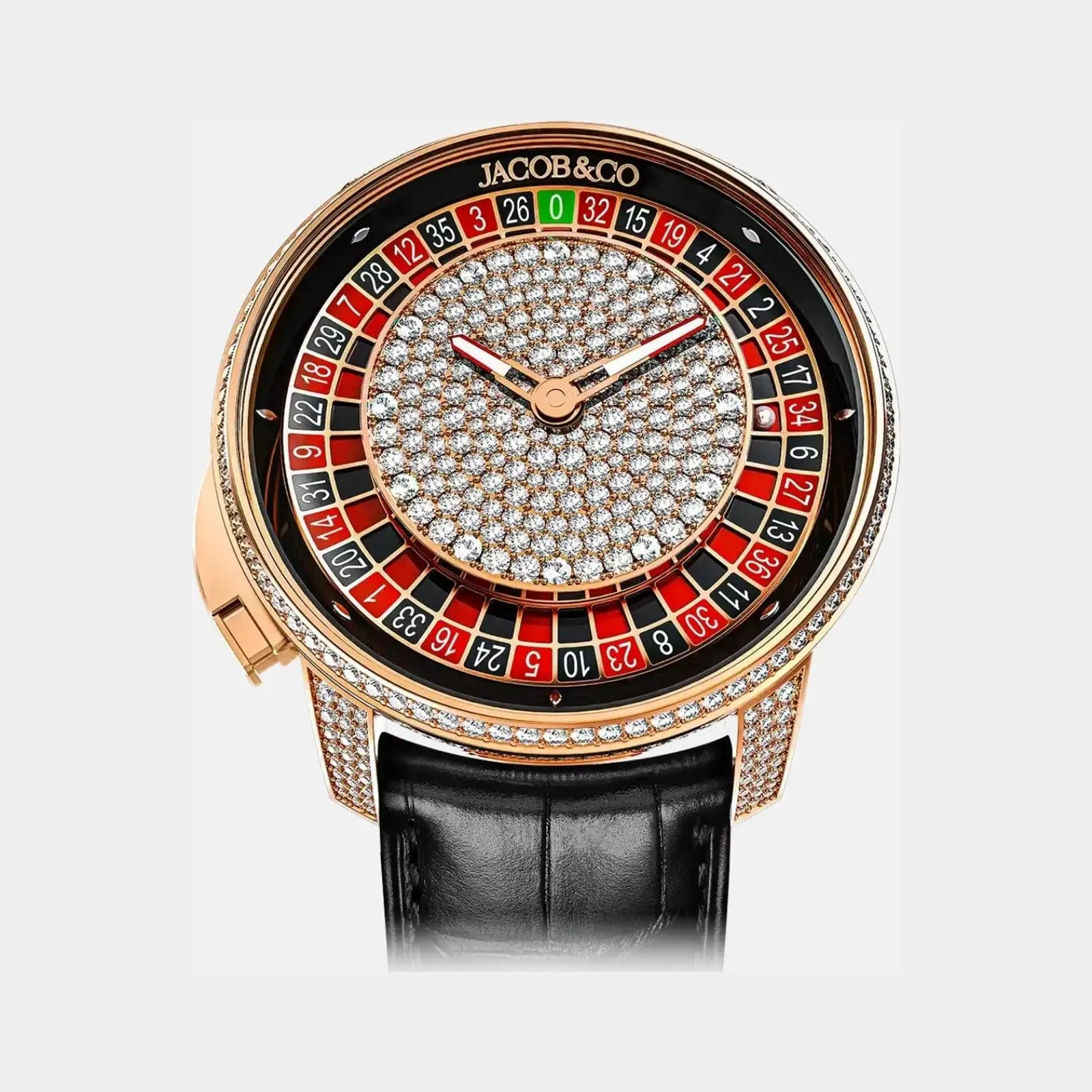 Jacob & Co Casino Tourbillon Pavé CA100.40.RD.AA.A