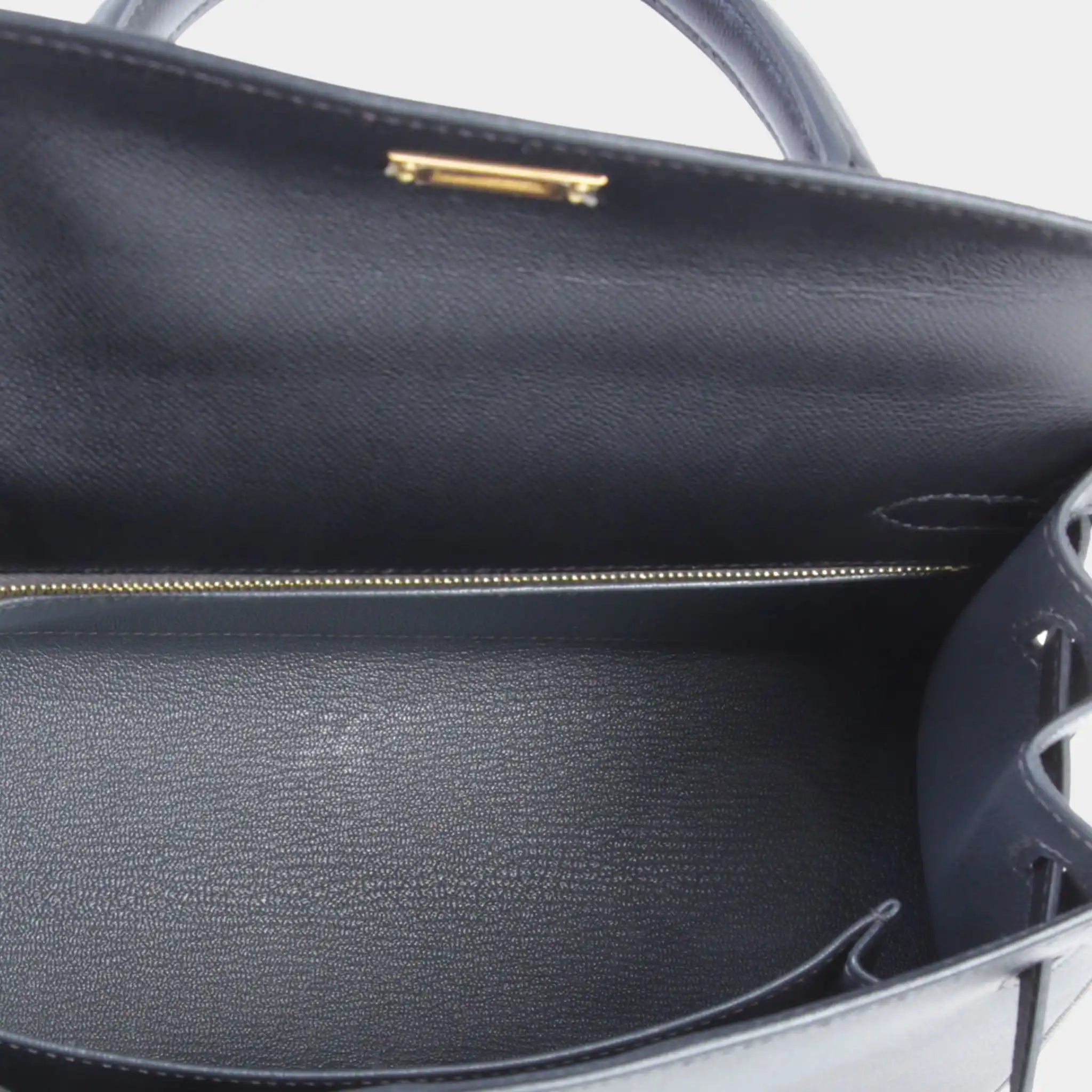 Hermès Kelly 25 Madame Black/Gris Misty GHW