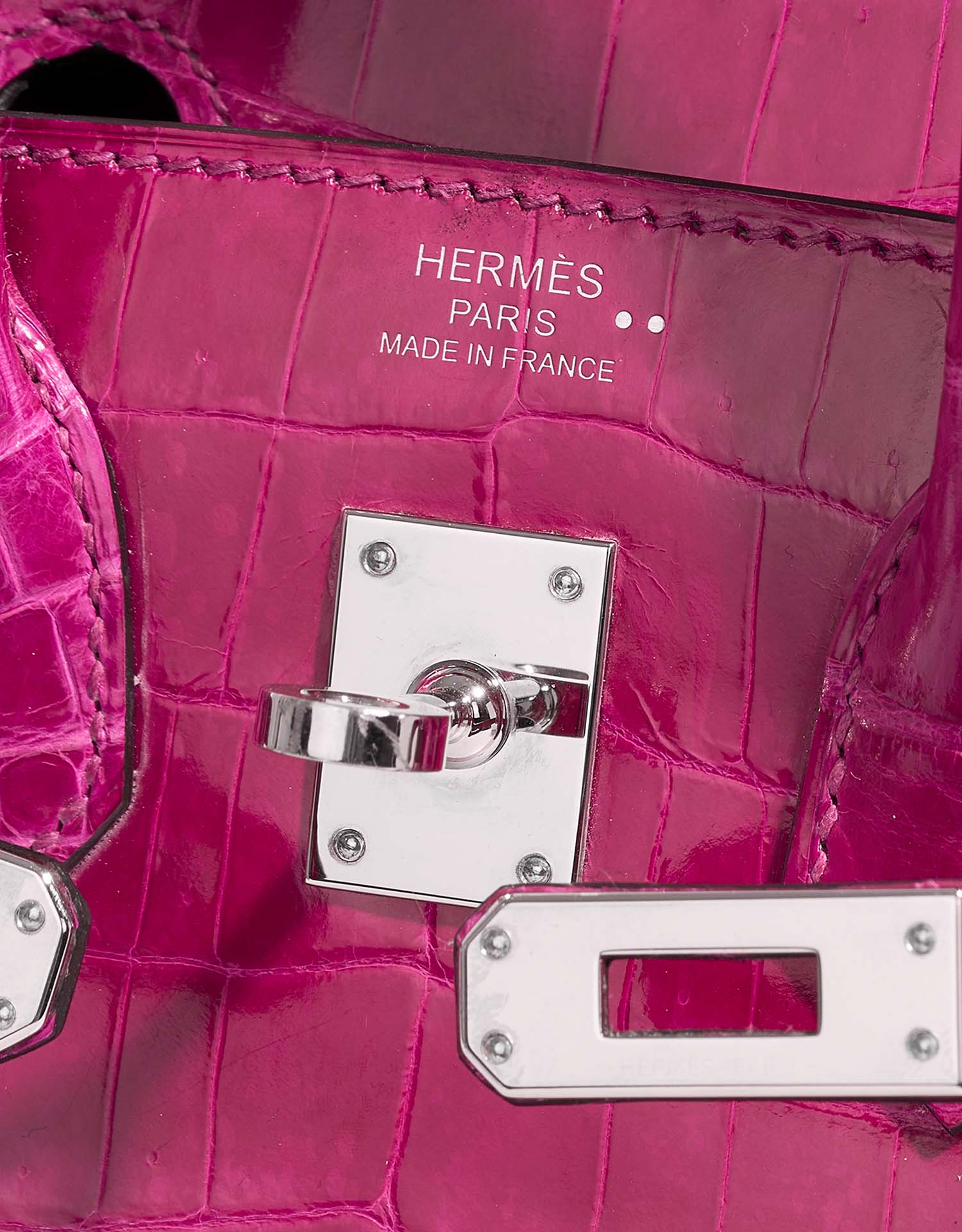 Hermès Birkin 25 Niloticus Crocodile Rose Pourpre PHW