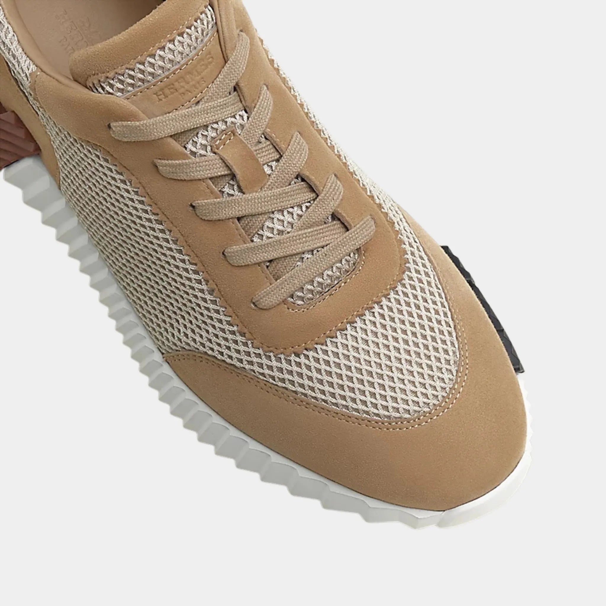 Hermès Bouncing Sneakers Graphic Mesh Suede