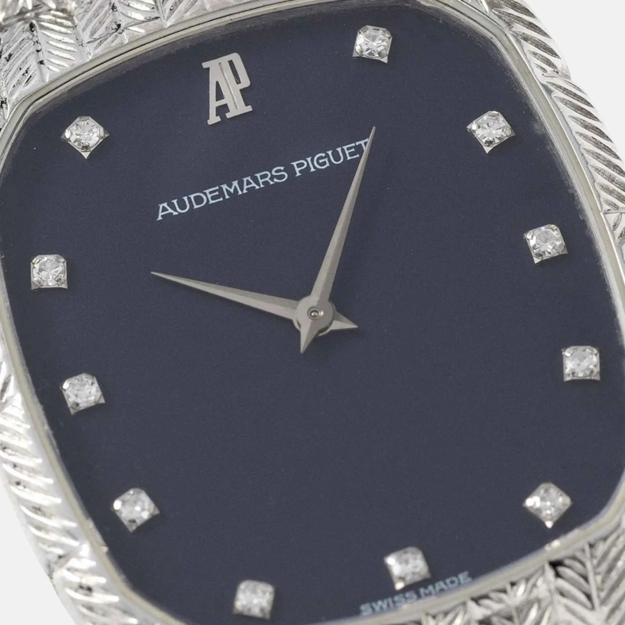Audemars Piguet Cobra 18K White Gold Blue Diamond Dial