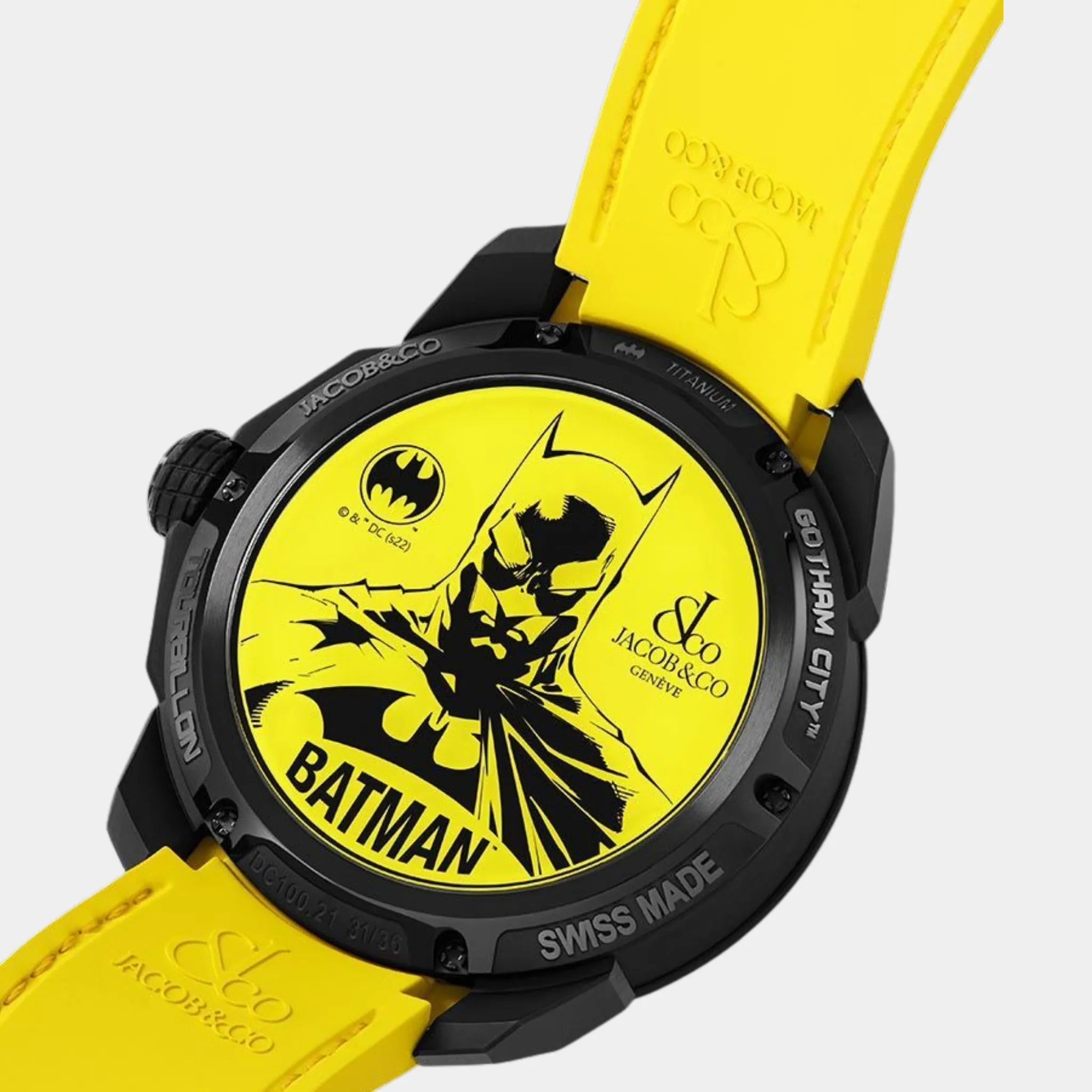Jacob & Co Gotham City Black DLC Titanium Watch 46mm Limited Edition